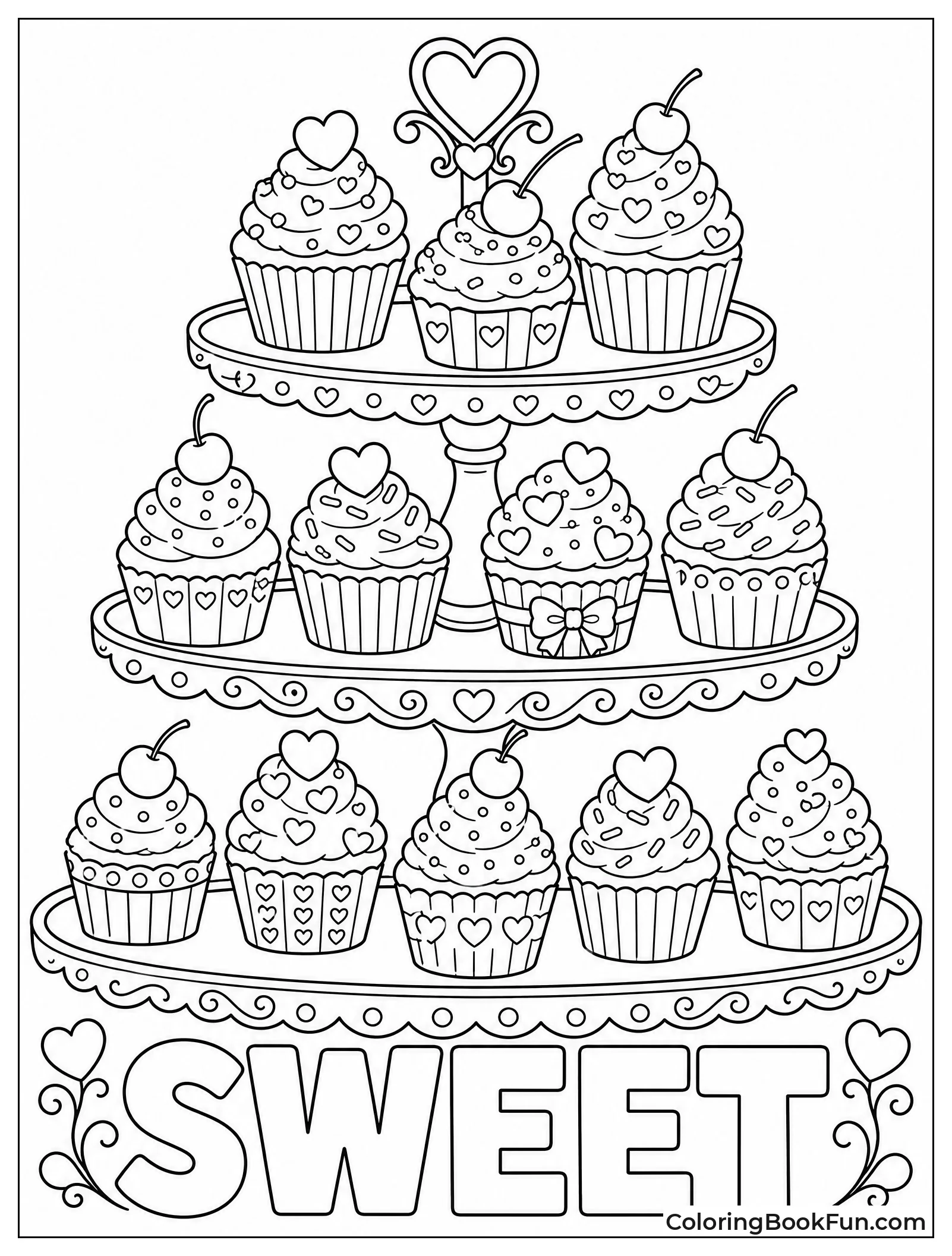 Three Tier Cupcake Stand