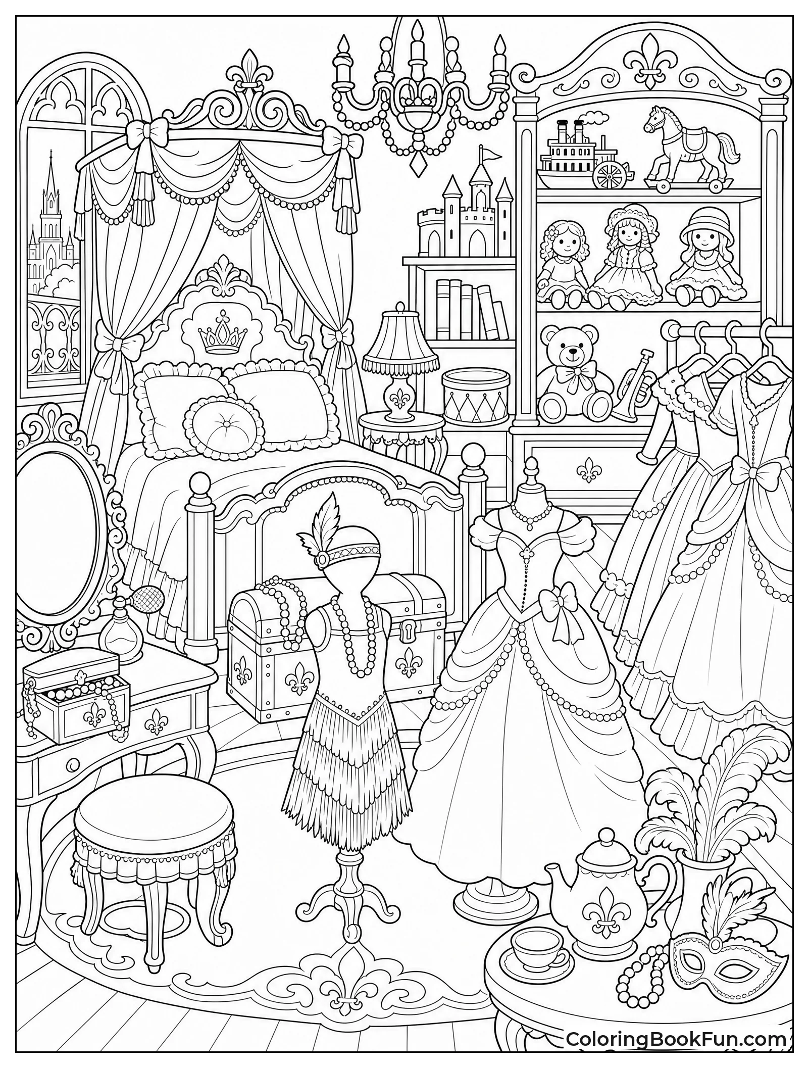 Princess Bedroom Full of Toys