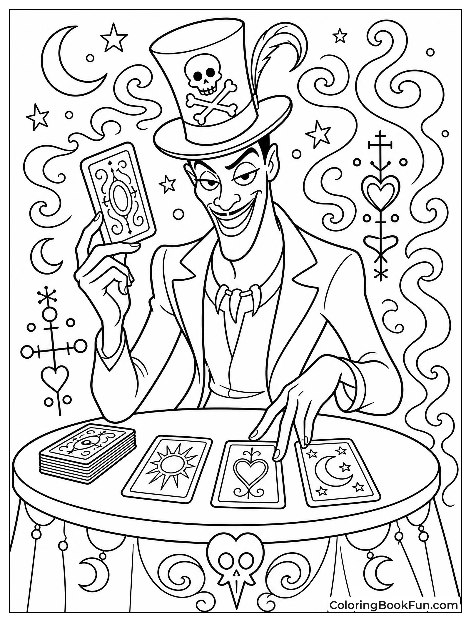 Dr Facilier Dealing Tarot Cards