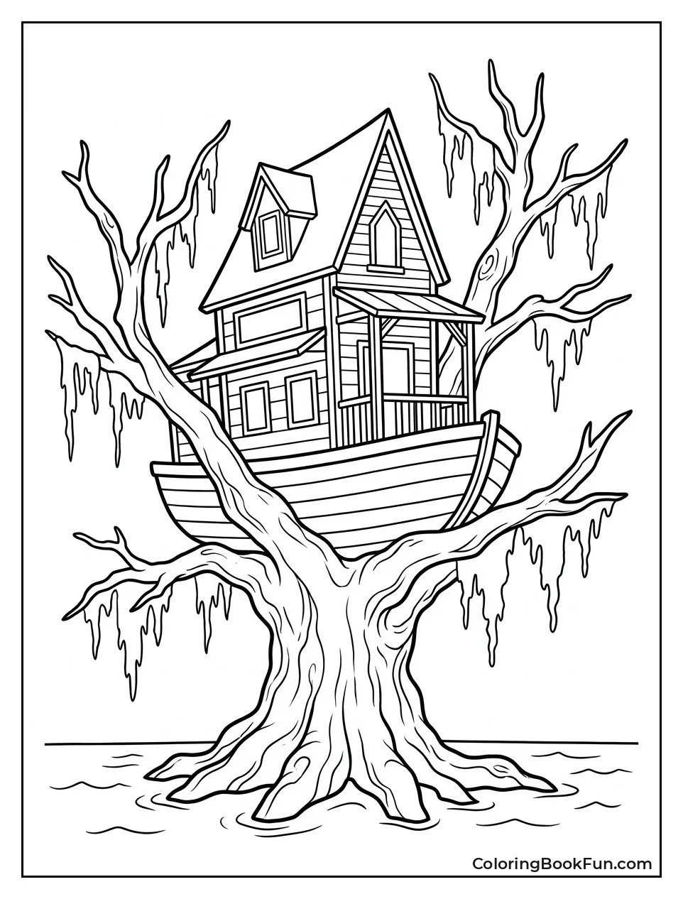 Treehouse in Giant Swamp Tree