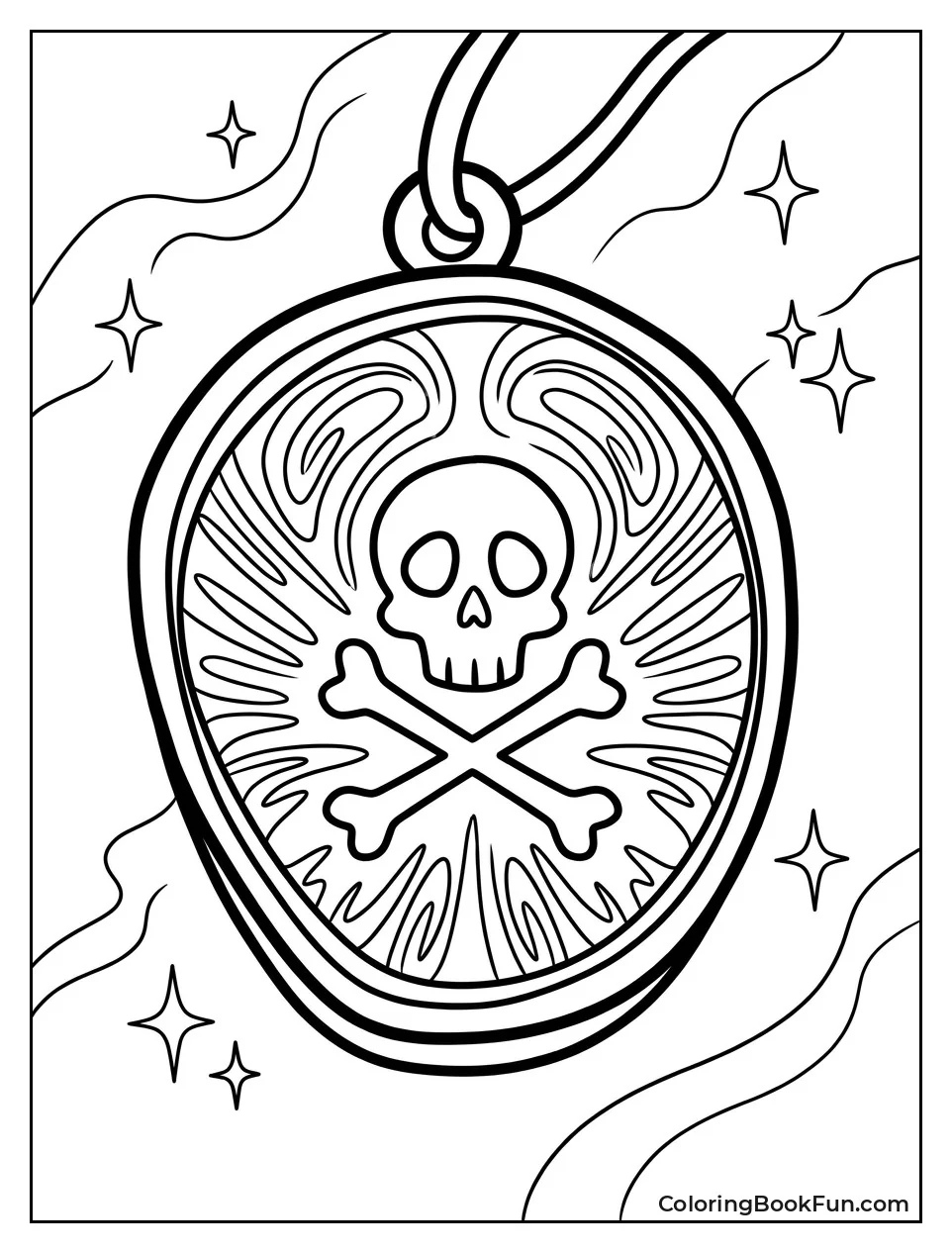 Glowing Purple Magic Amulet