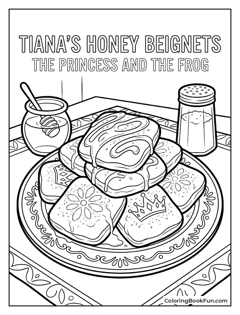 Plate of Powdered Beignets