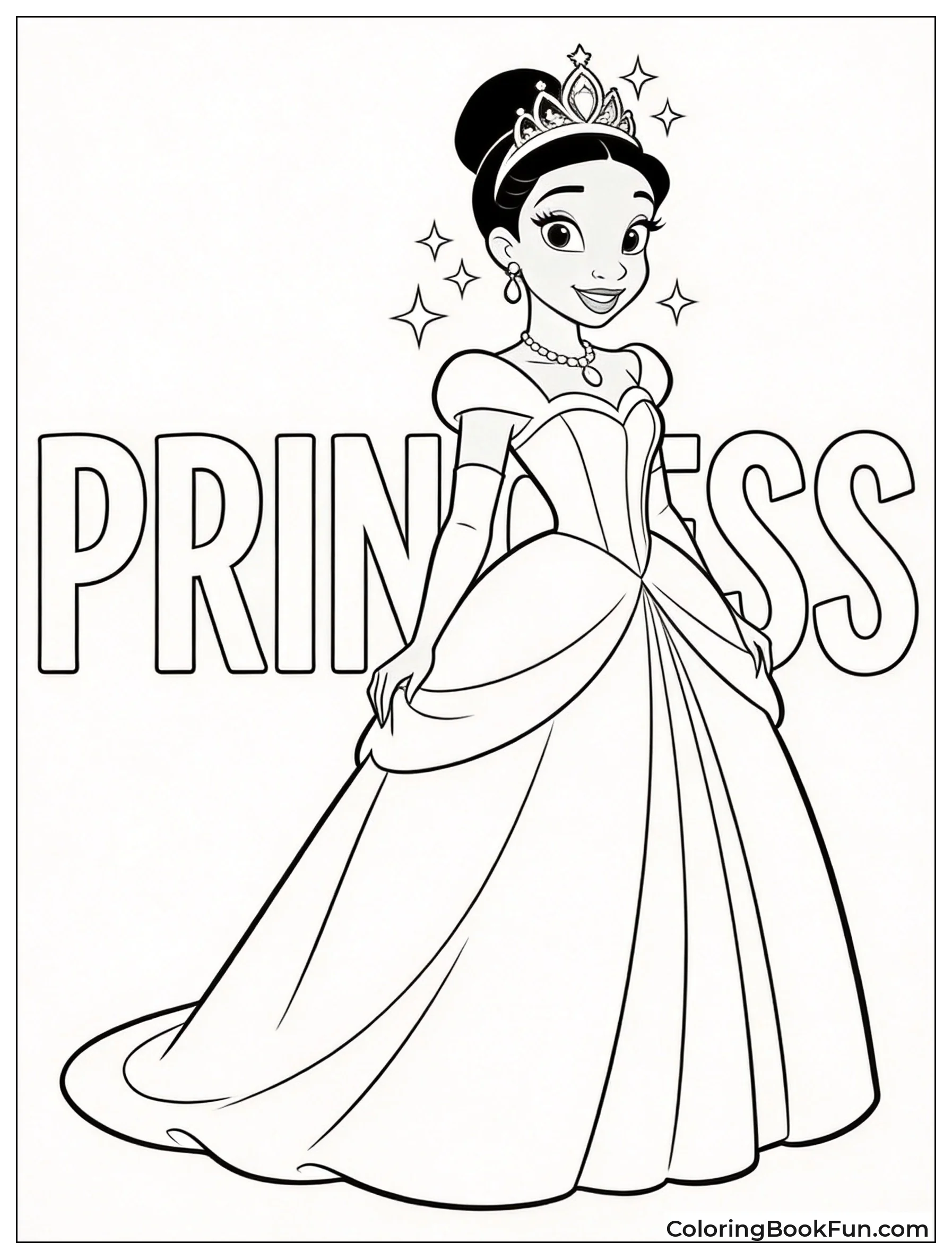 Princess Tiana with Sparkles