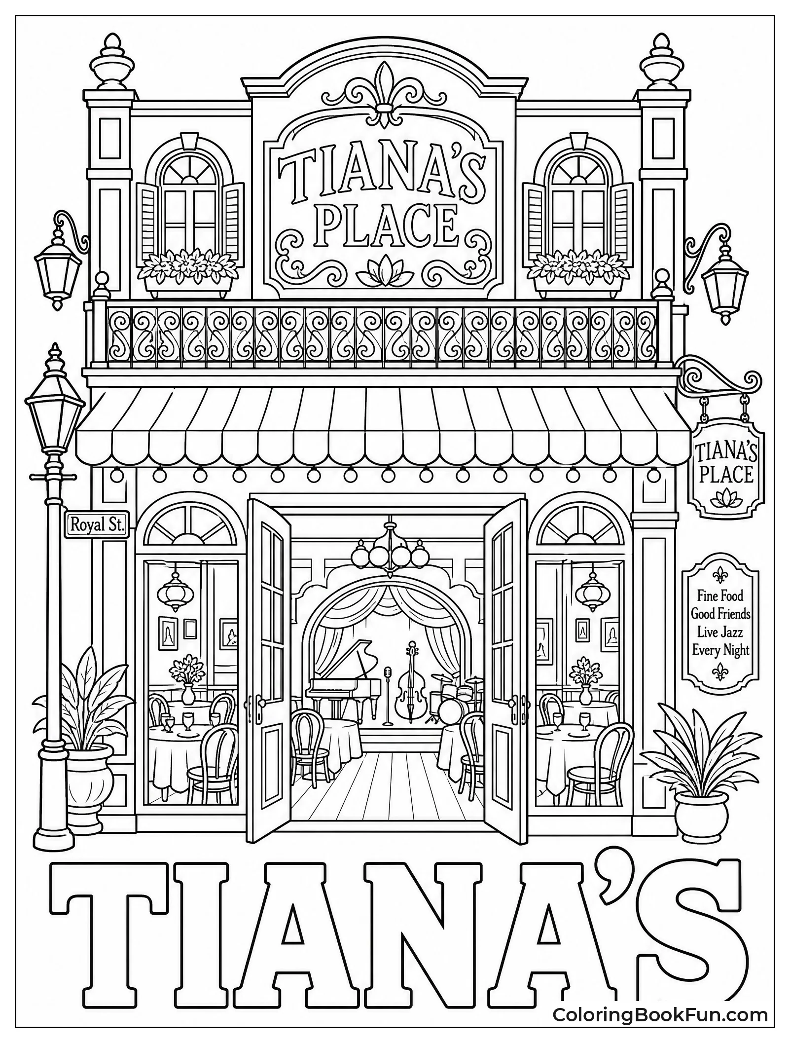 Inside Tiana Dream Restaurant