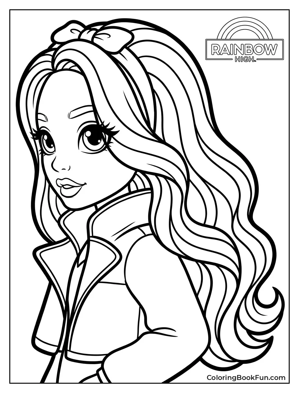 Amaya with Rainbow Flowing Hair
