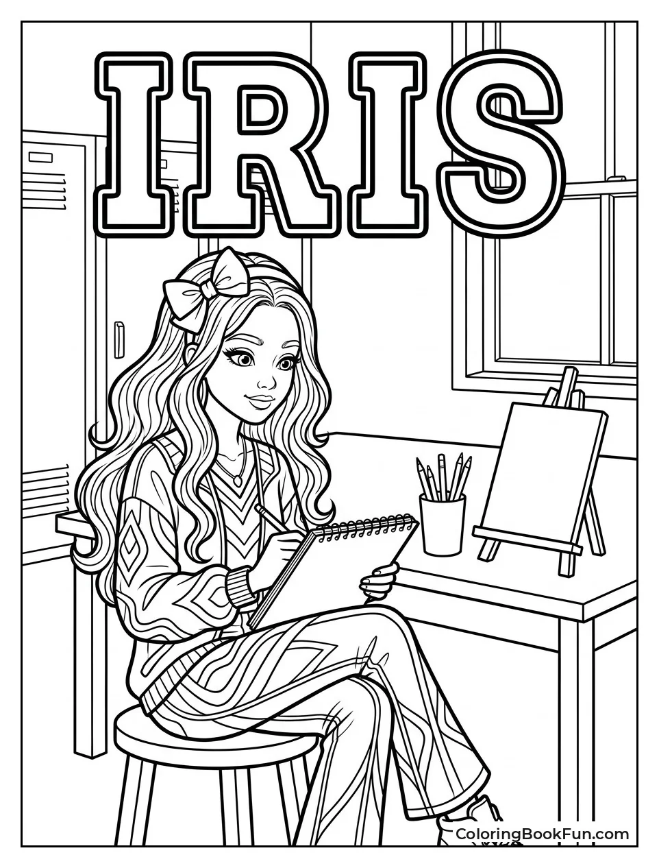 Iris Sketching with Big Bow