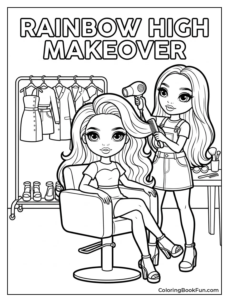 Girl Getting Glamorous Makeover