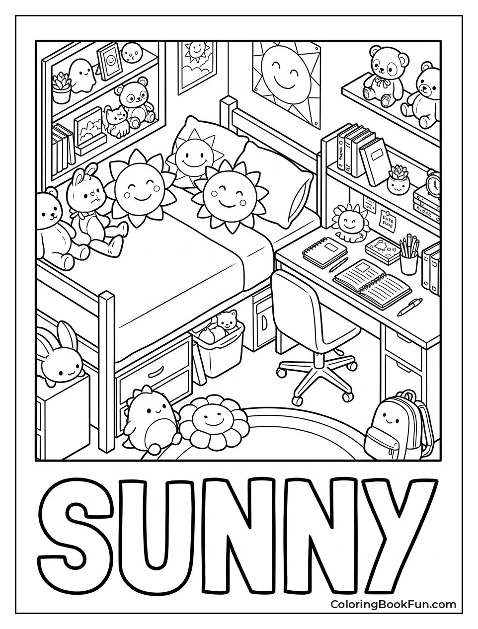 Sunny Room Full of Plushies
