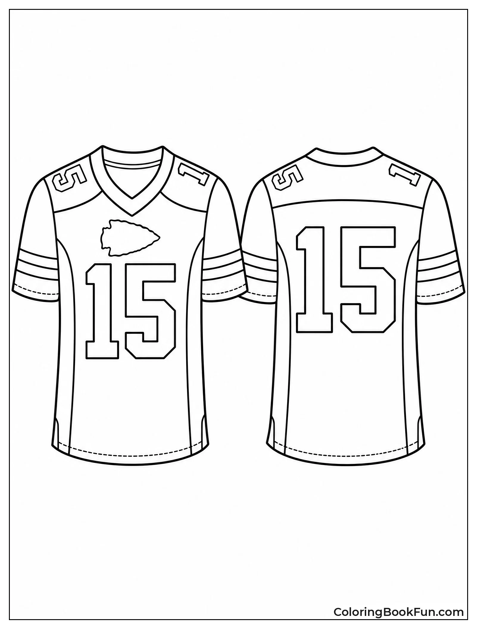 Red Chiefs Jersey Front and Back