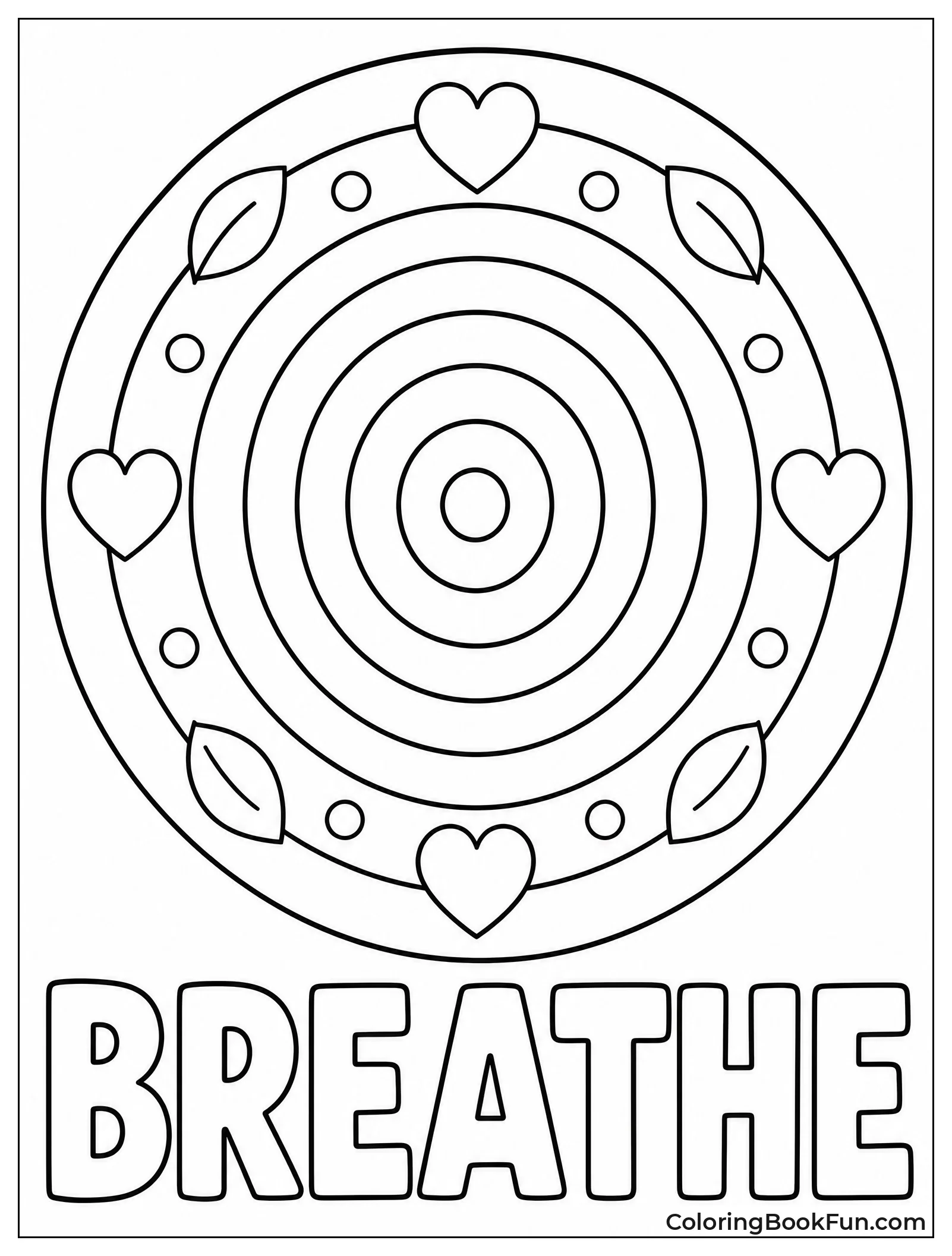 Concentric Circles like Calming Breath