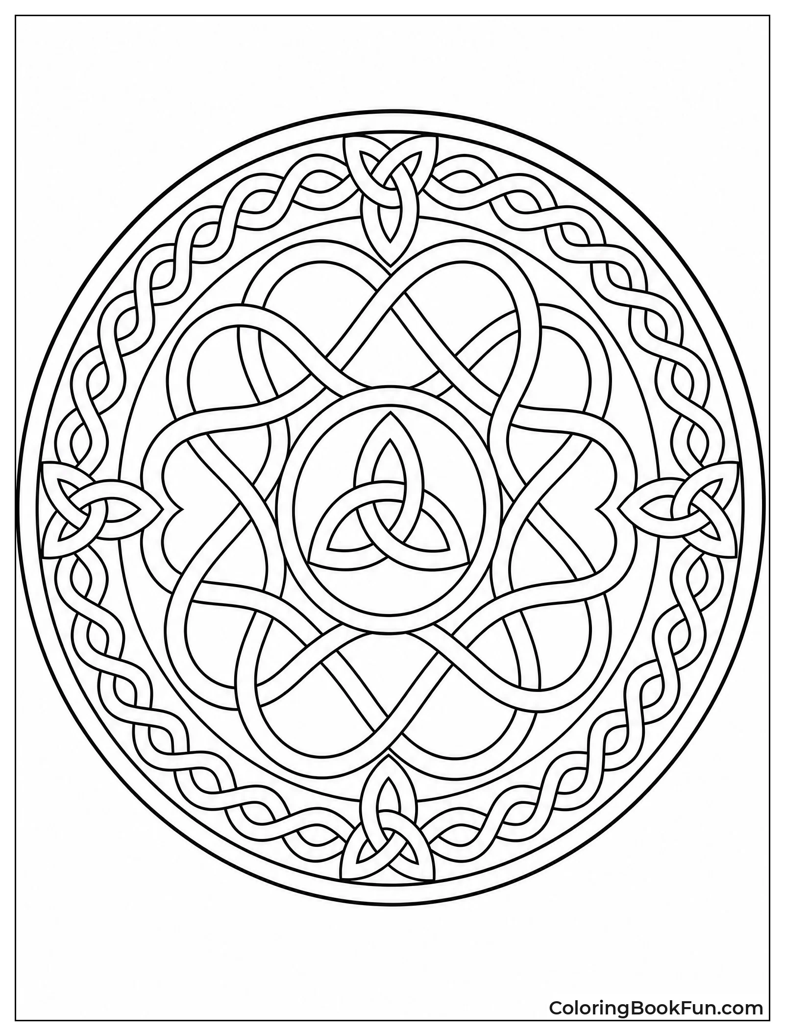 Interwoven Celtic Knot in Shield