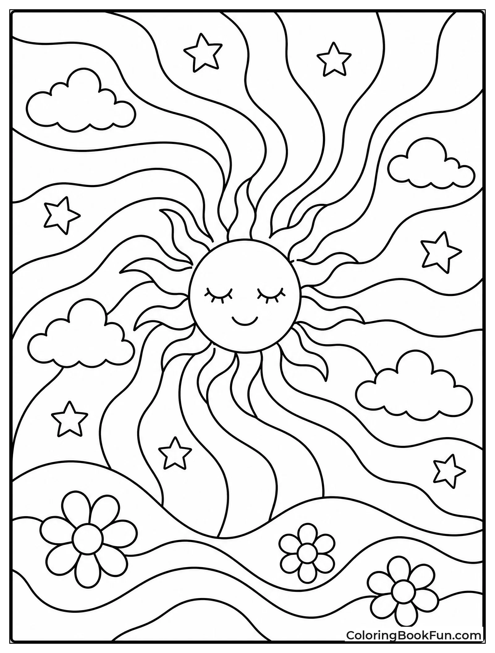 Fluid Swirls Creating Hypnotic Flow