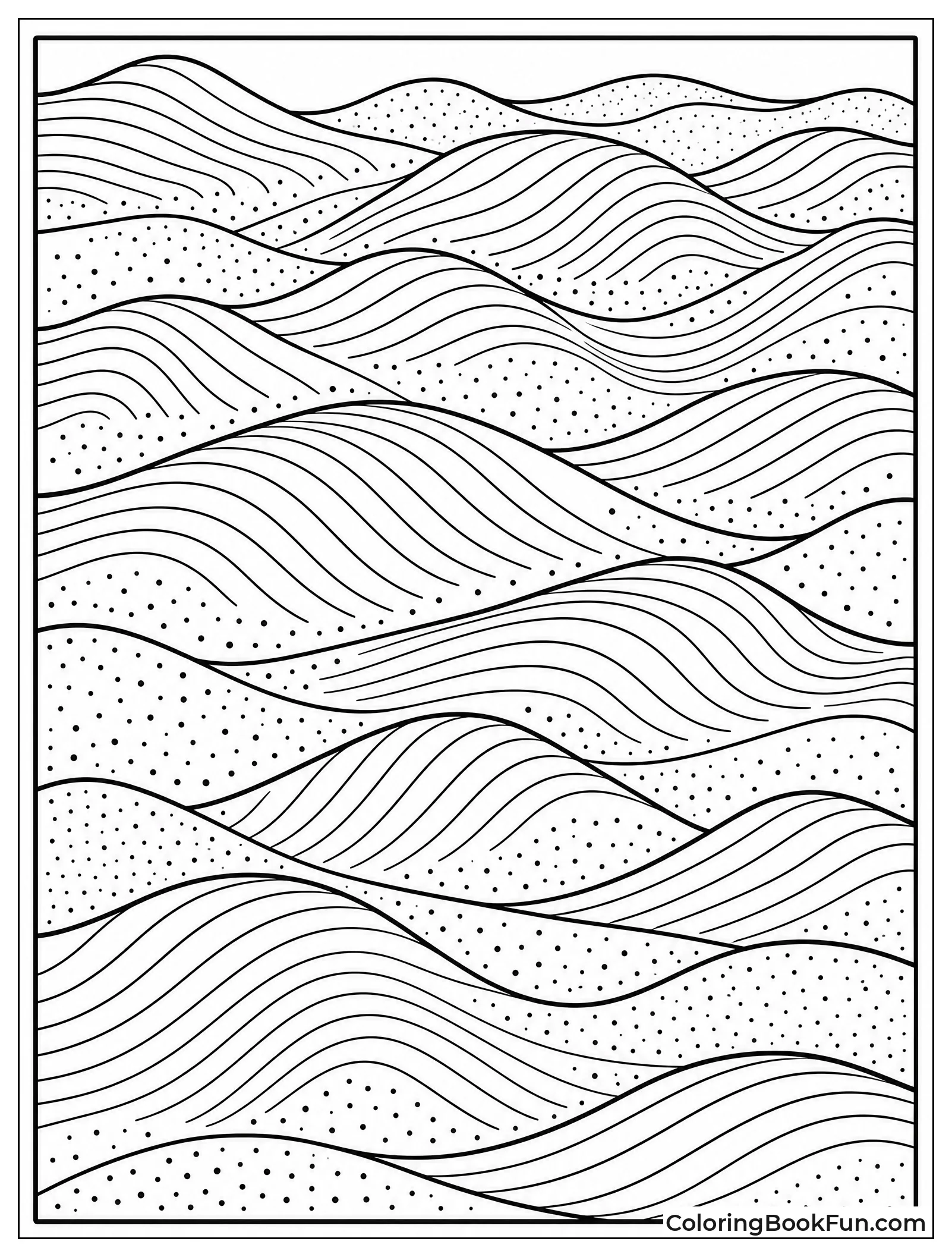 Wavy Lines Mimicking Sand Dunes