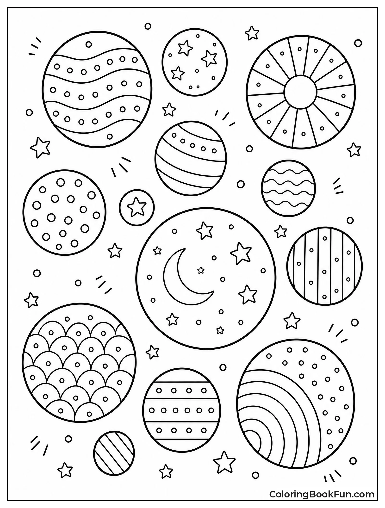 Bubbles Filled with Stars and Dots