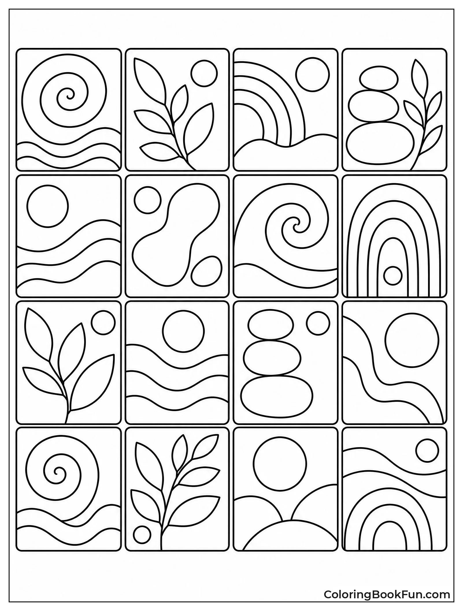 Modern Tiles with Peaceful Shapes