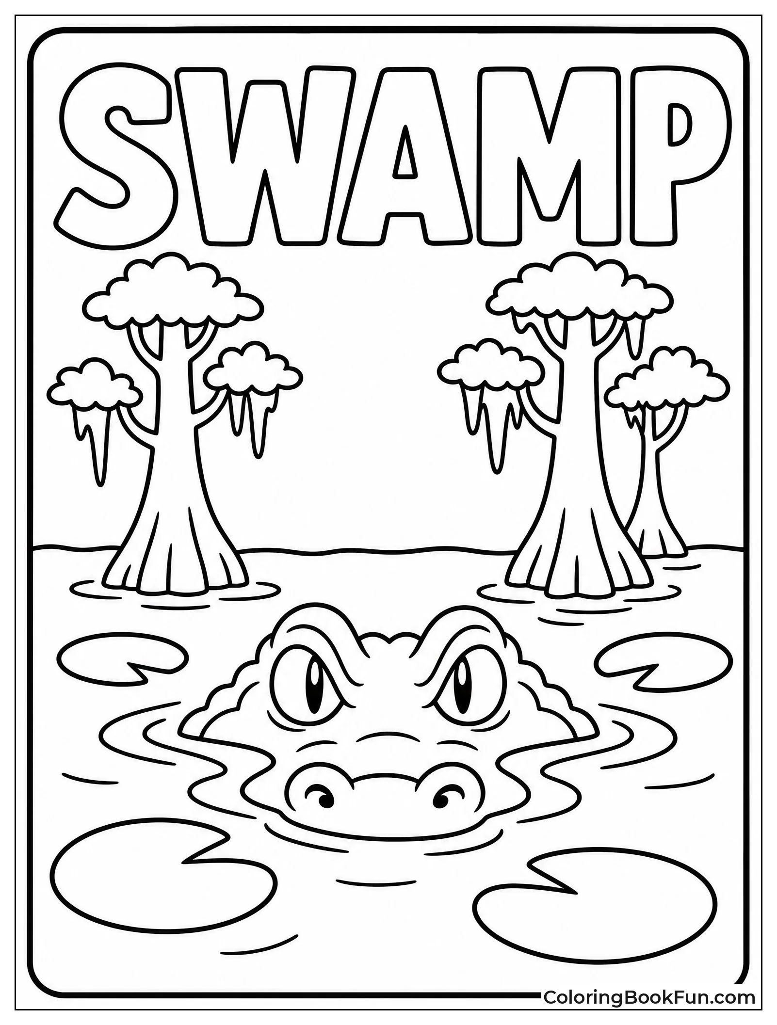 Alligator Peeks From Water