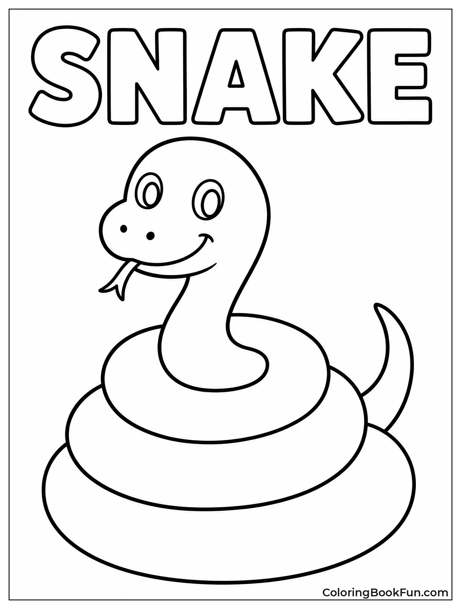 Snake Coils In Spiral