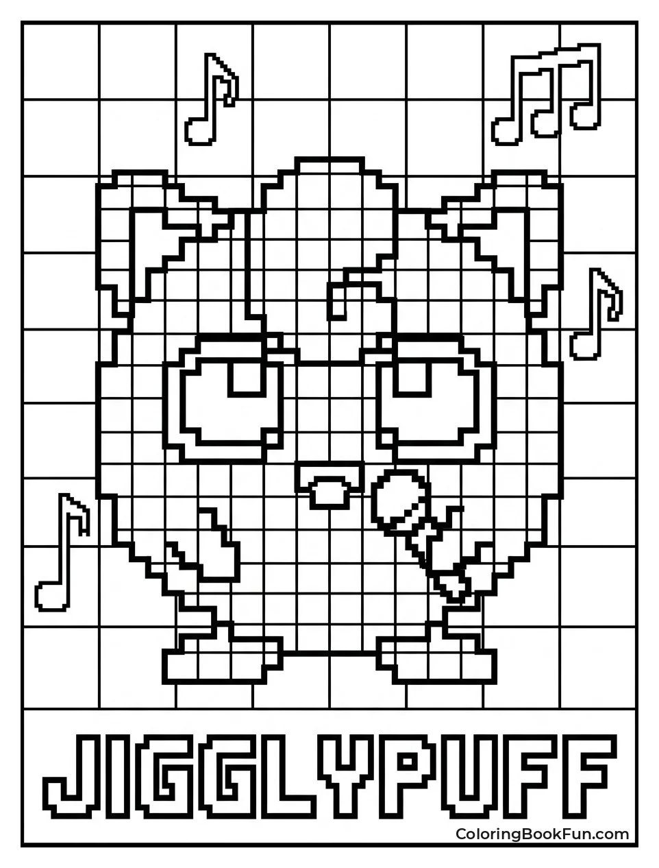 Jigglypuff Appears in Retro Pixel Style