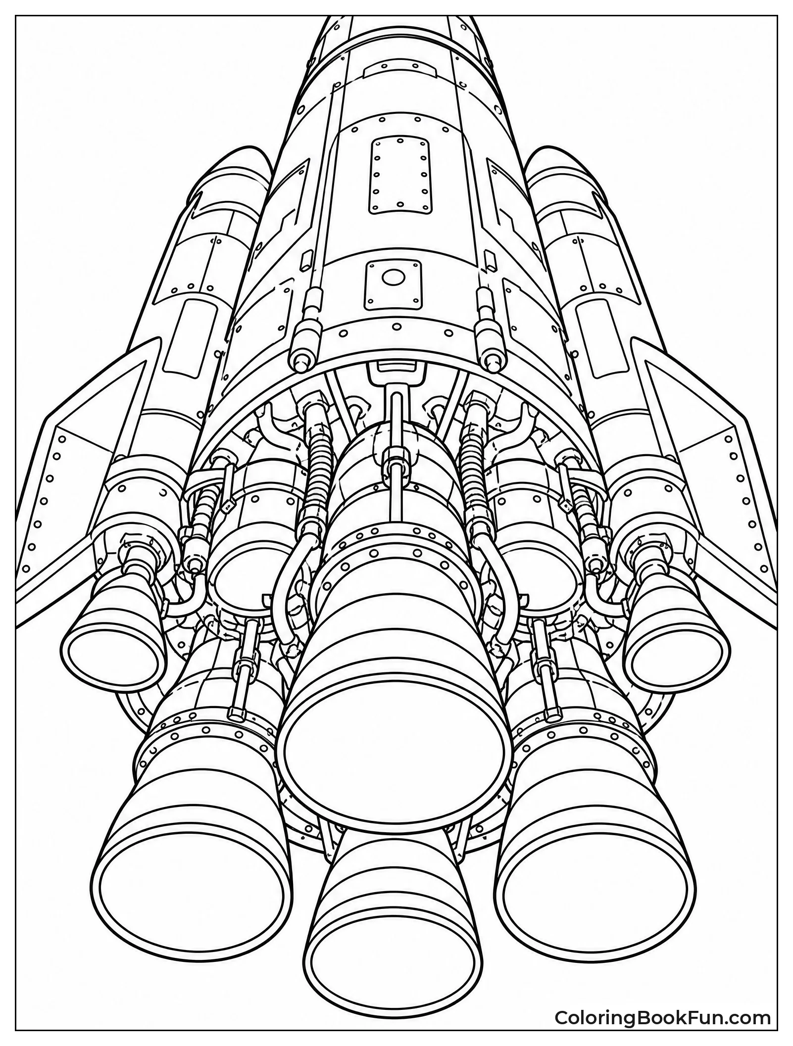 Close up of Rocket Engine
