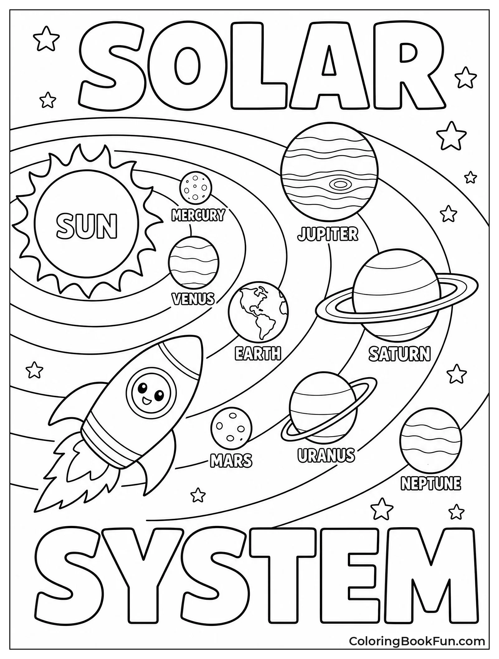 Rocket Traveling through Solar System