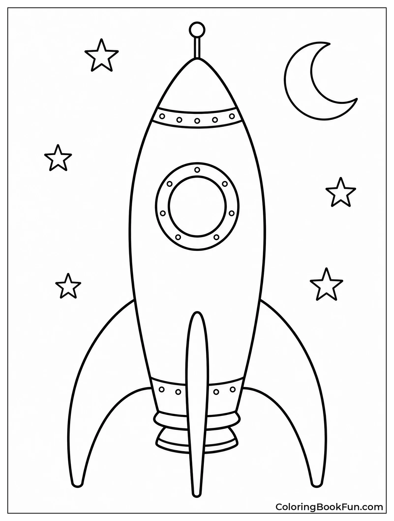 Vintage Silver Rocket with Fins