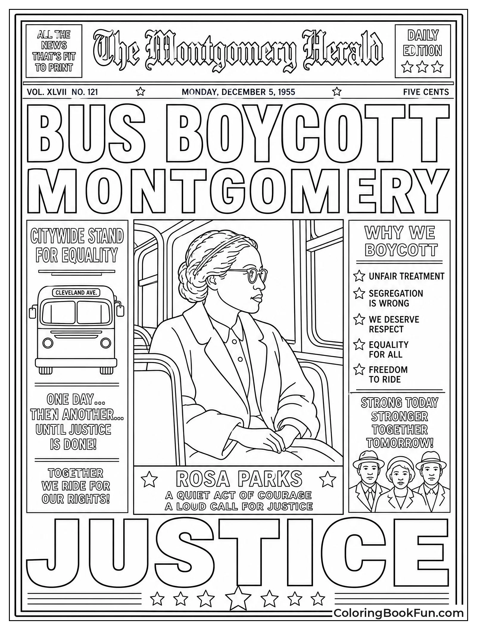 Vintage Newspaper About the Boycott