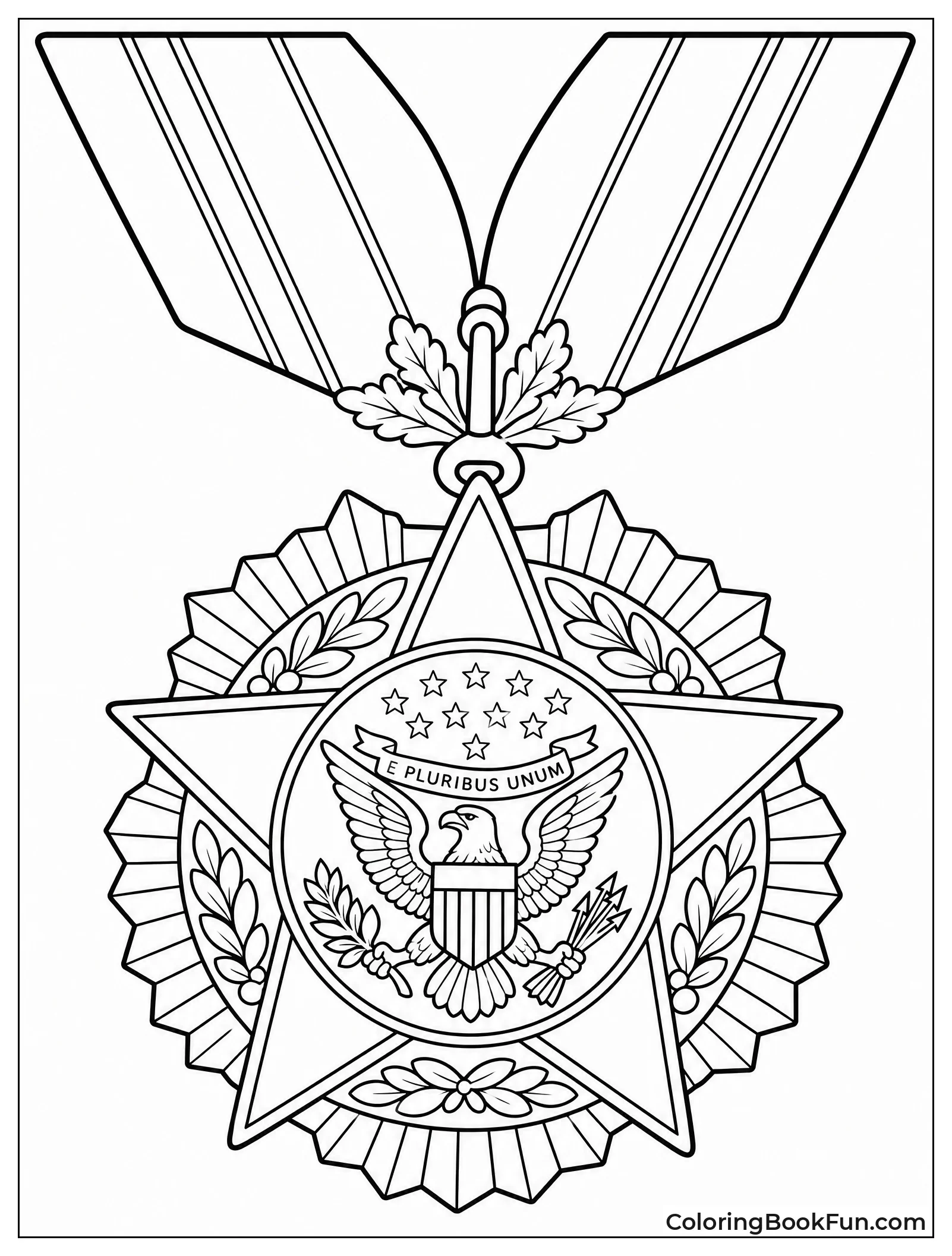 Close Up of Freedom Medal