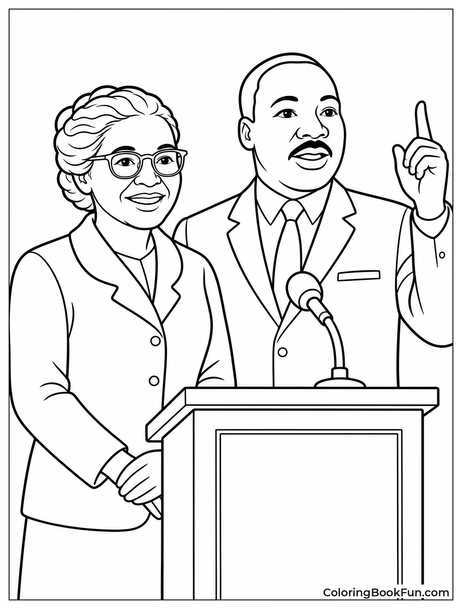Rosa Standing Beside Dr King