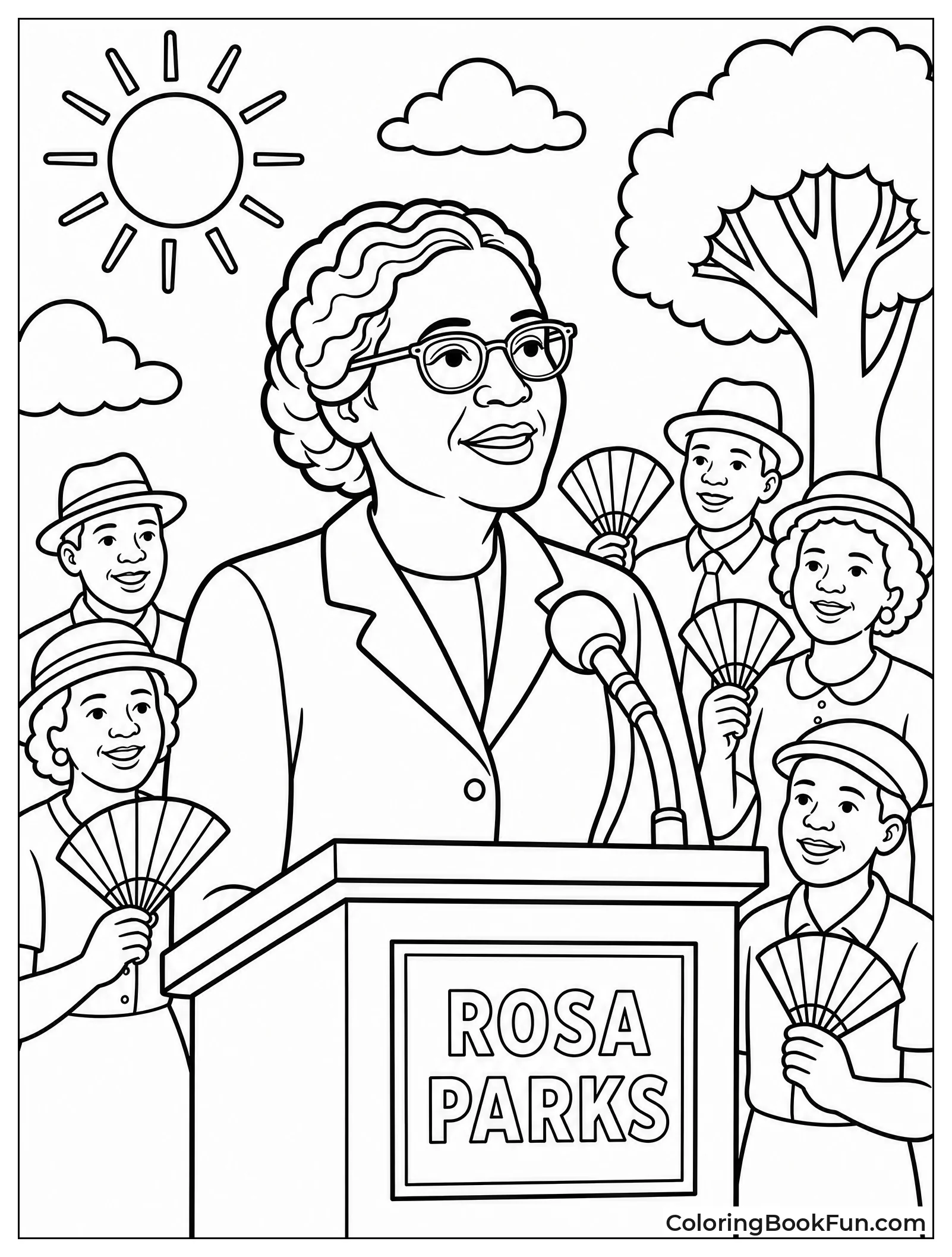 Speaking at a Summer Rally