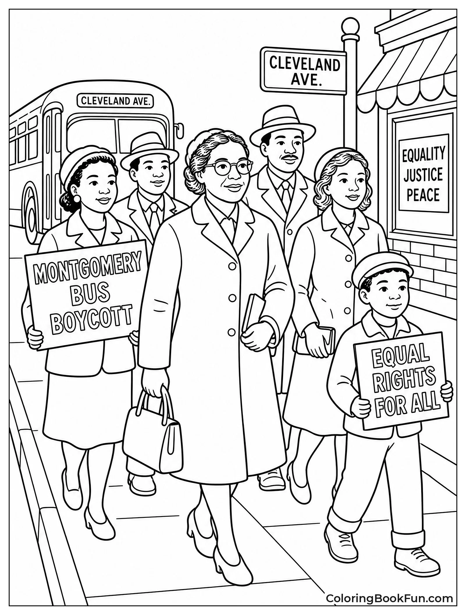 Group Walking During the Boycott