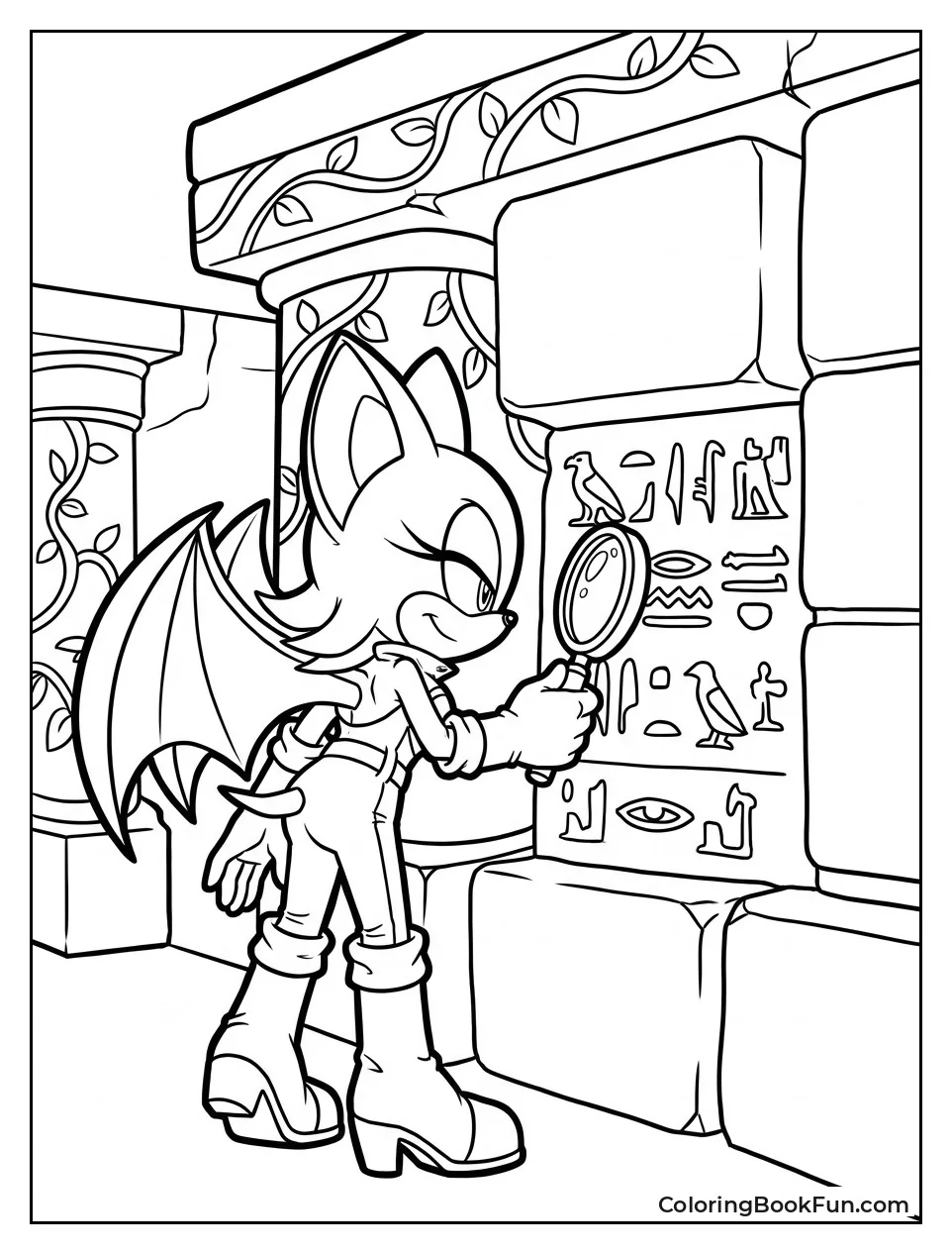 Rouge Checks Ancient Temple Drawings