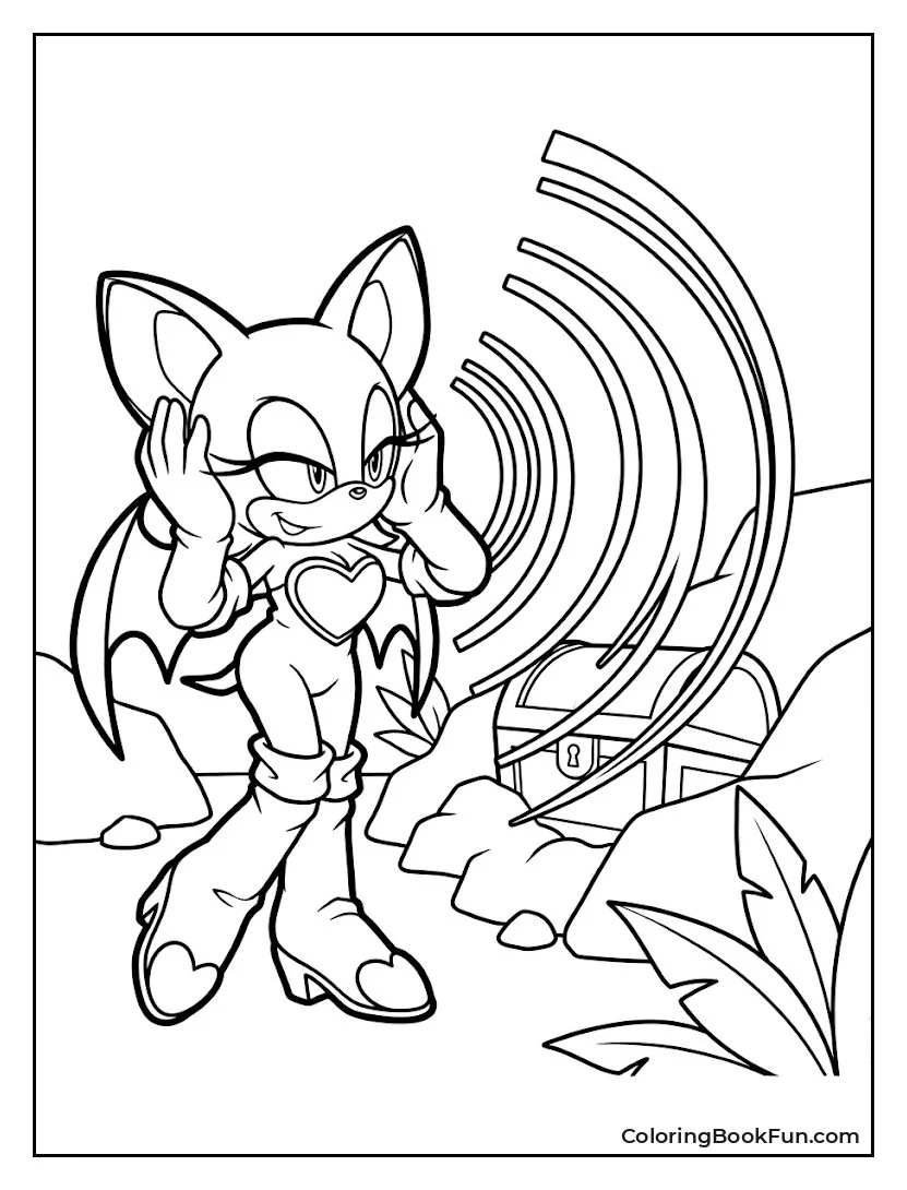 Rouge Uses Echo Waves to Find Treasure