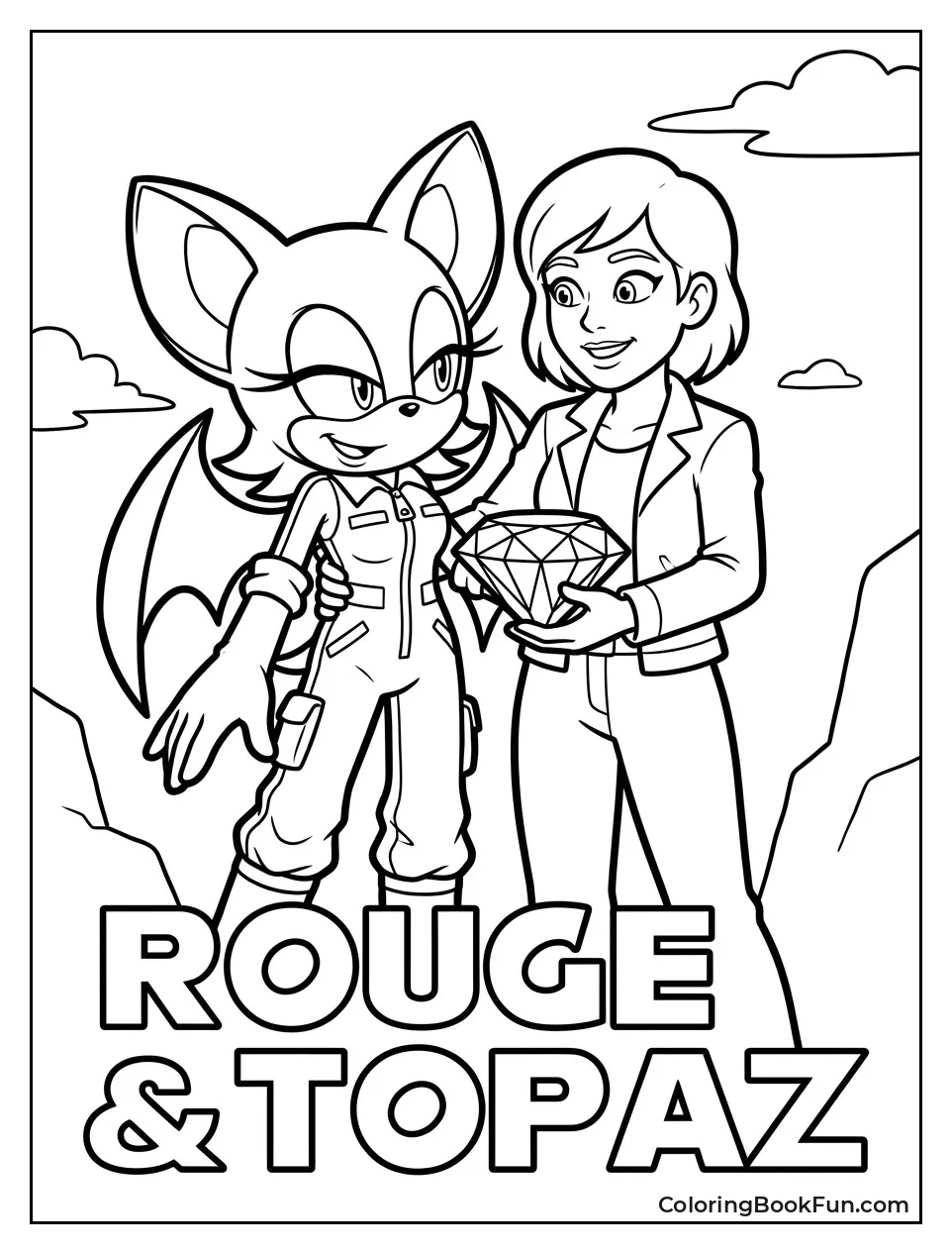 Rouge Smiles with Her Friend Topaz