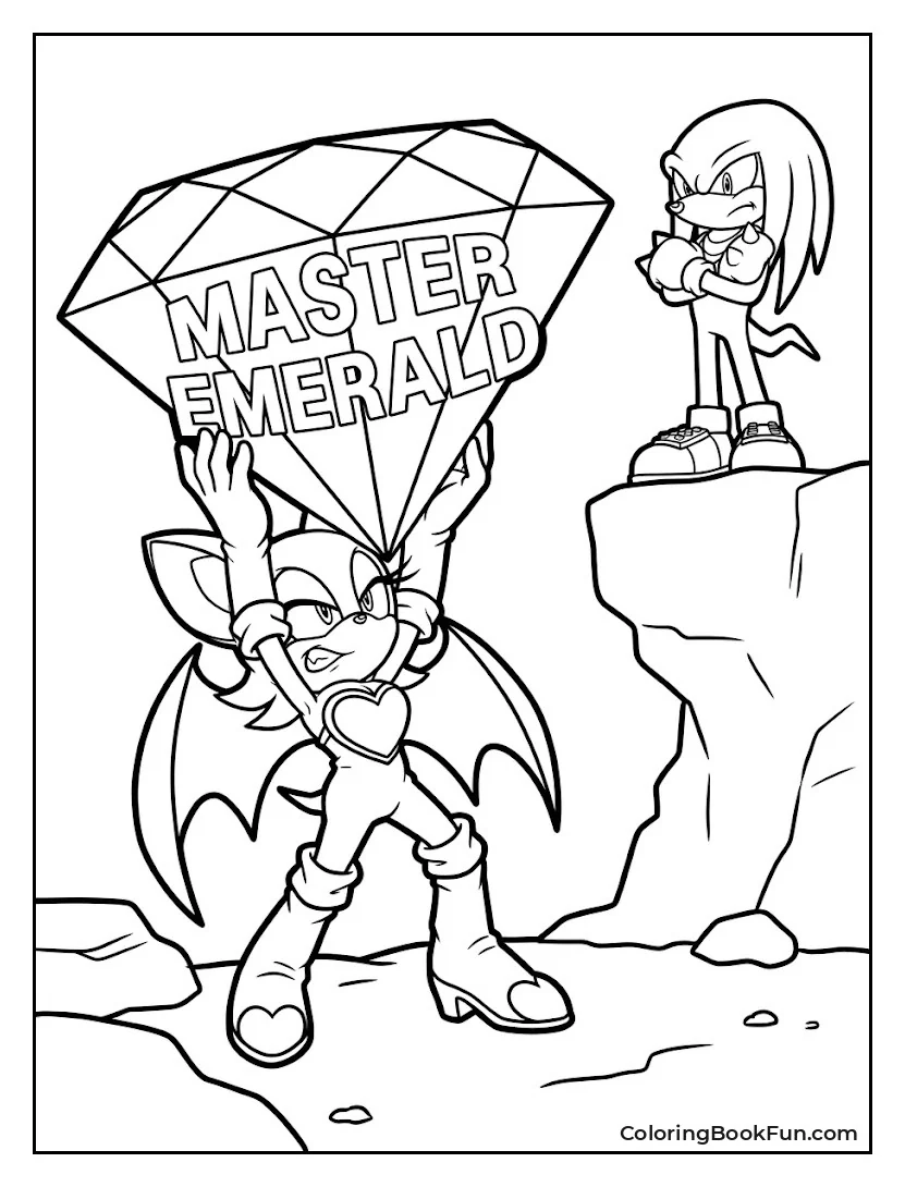 Rouge Grabs the Giant Emerald