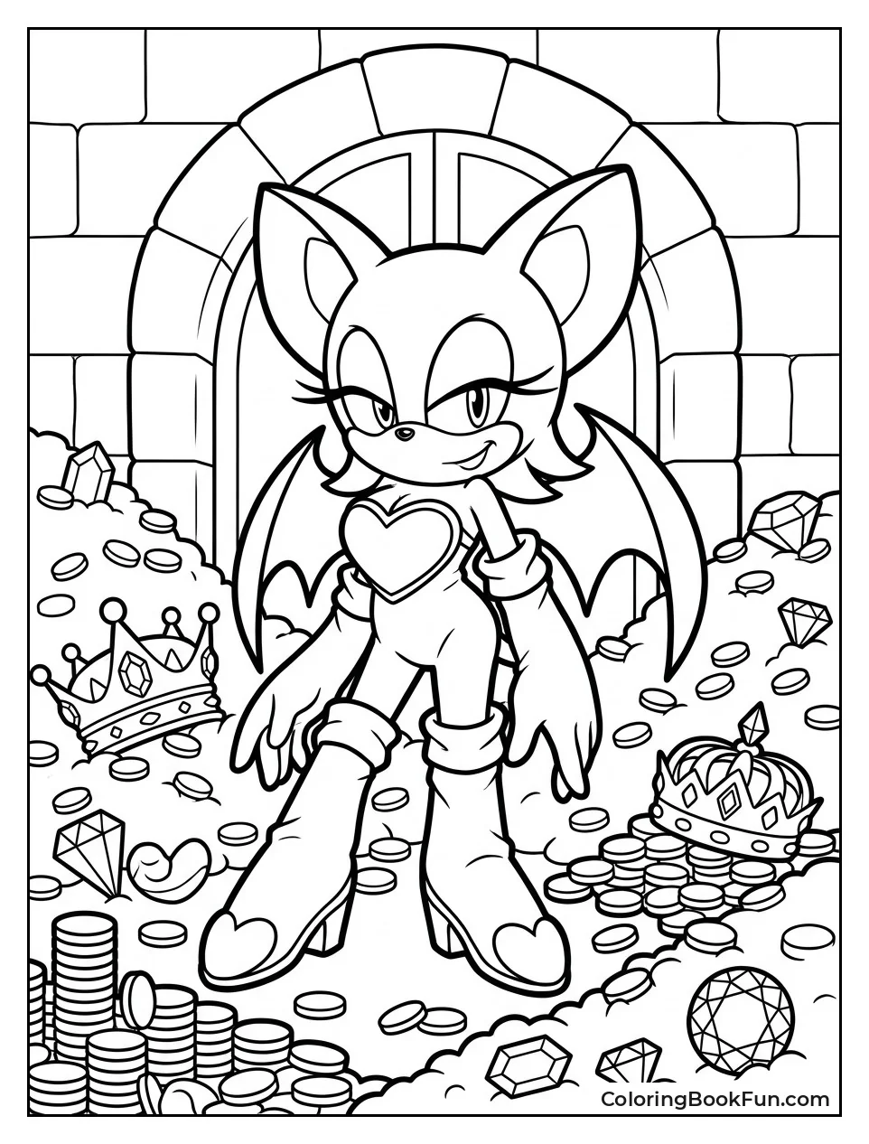 Rouge Sits in Her Gem Vault