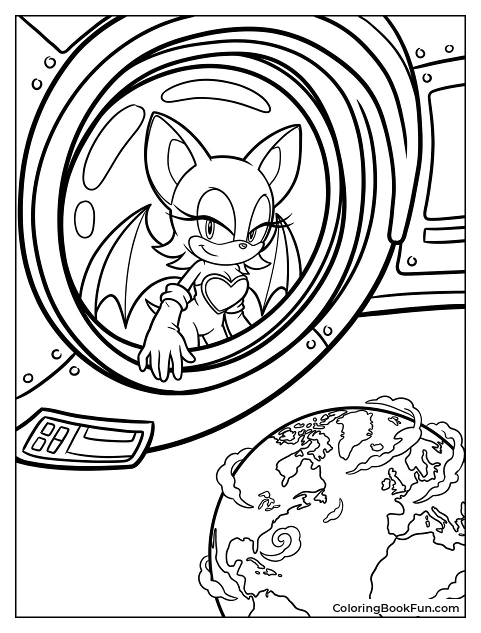 Rouge Watches Earth from Space Station