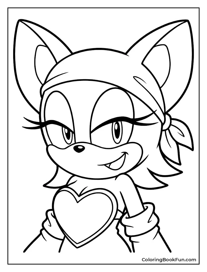 Simple Smiling Rouge Face for Kids