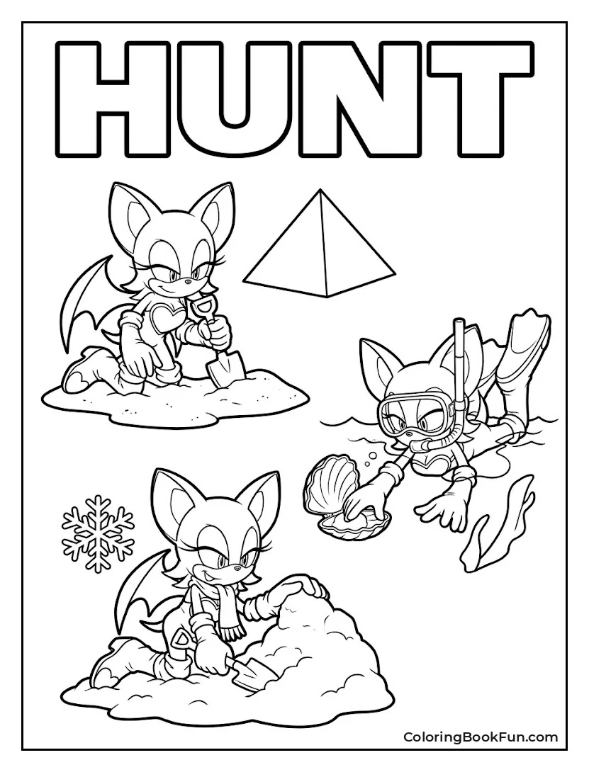 Rouge Searches for Gems in Sand