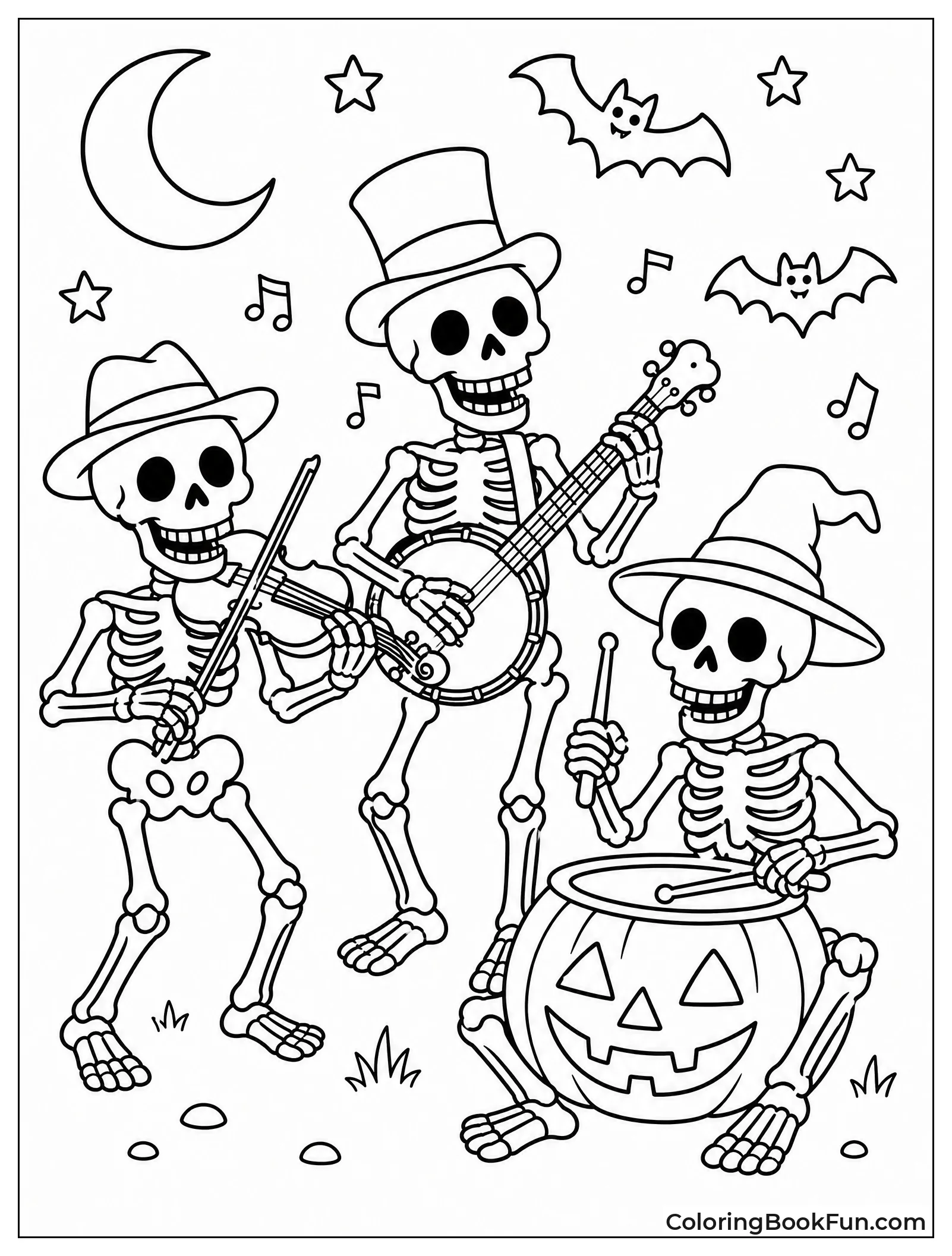Skeletons Playing in a Band
