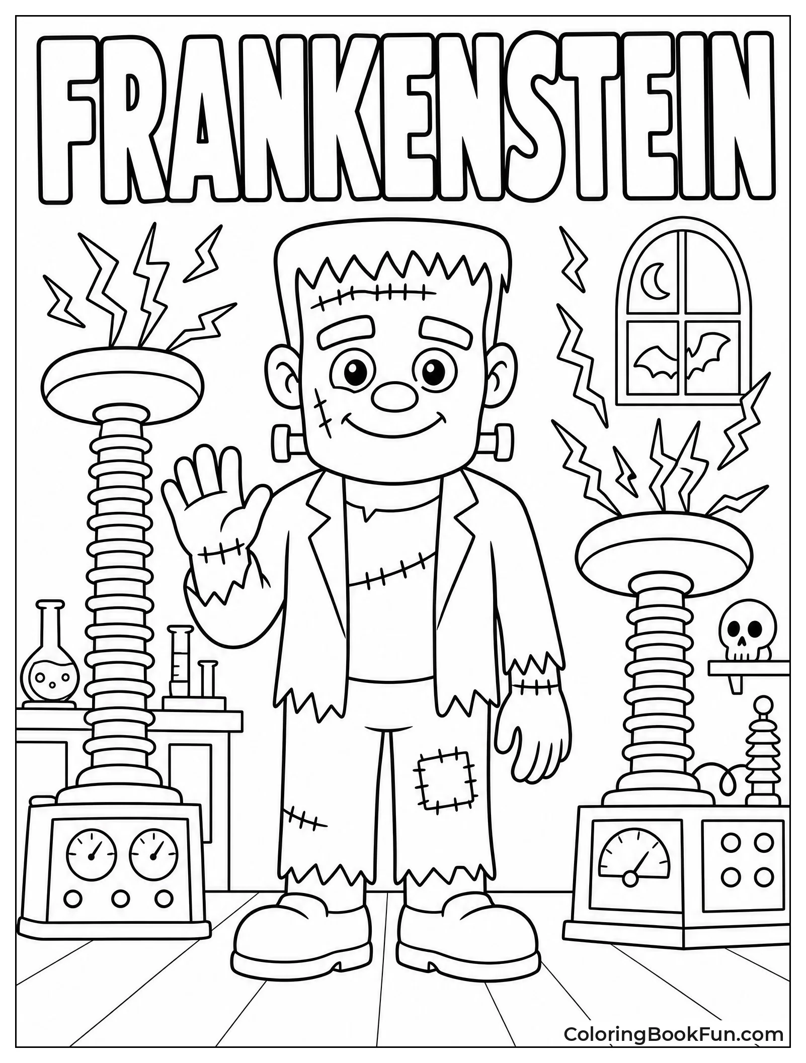 Frankenstein Monster in Laboratory