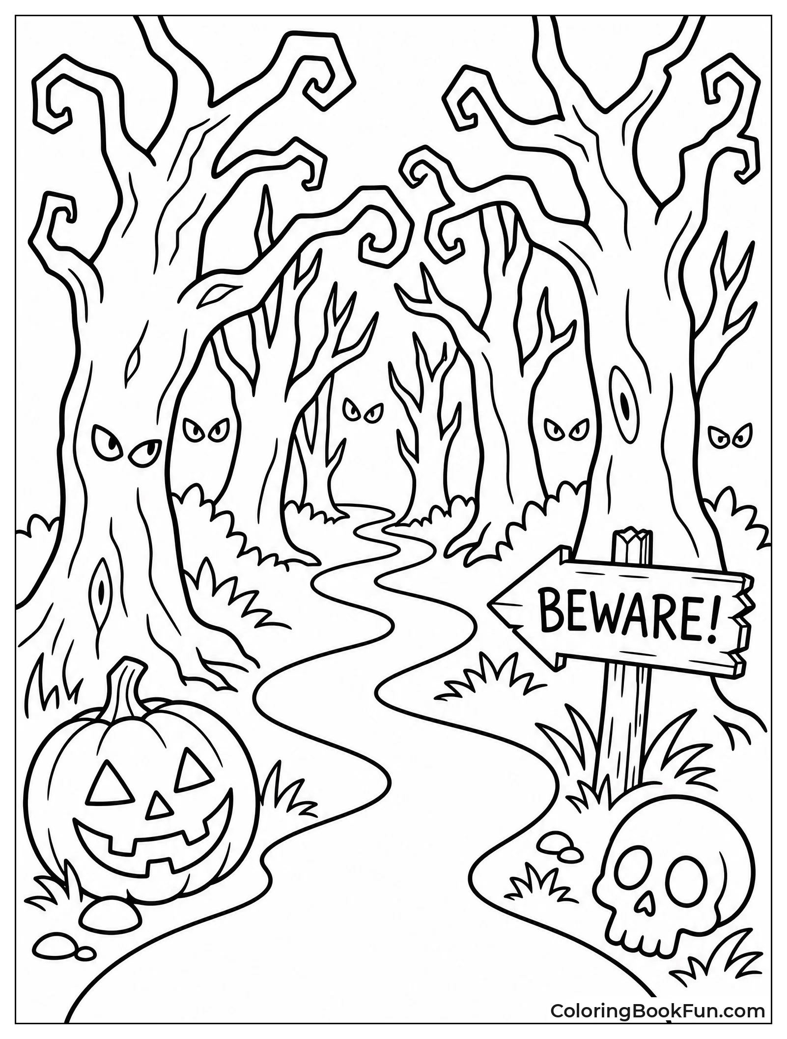 Path Through Haunted Forest