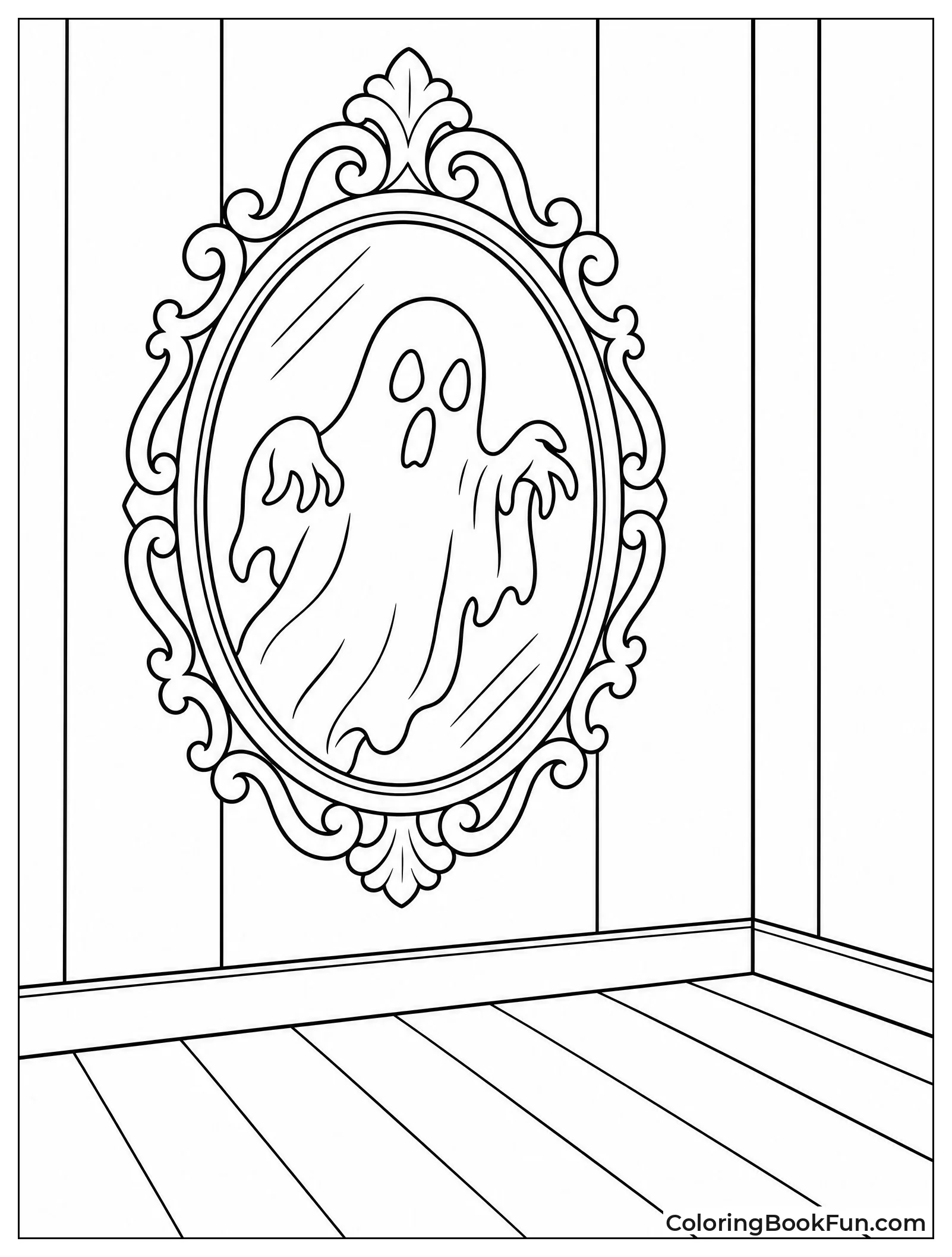 Ghost in Haunted Mirror