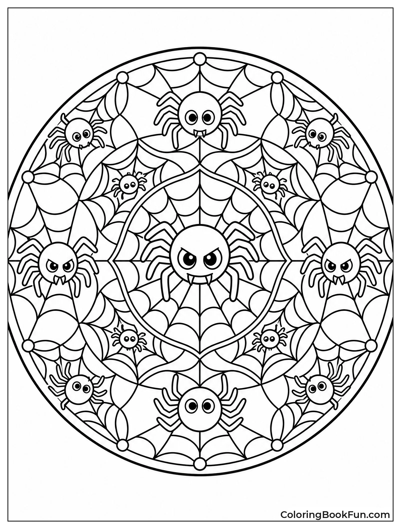 Spider Web Mandala Pattern