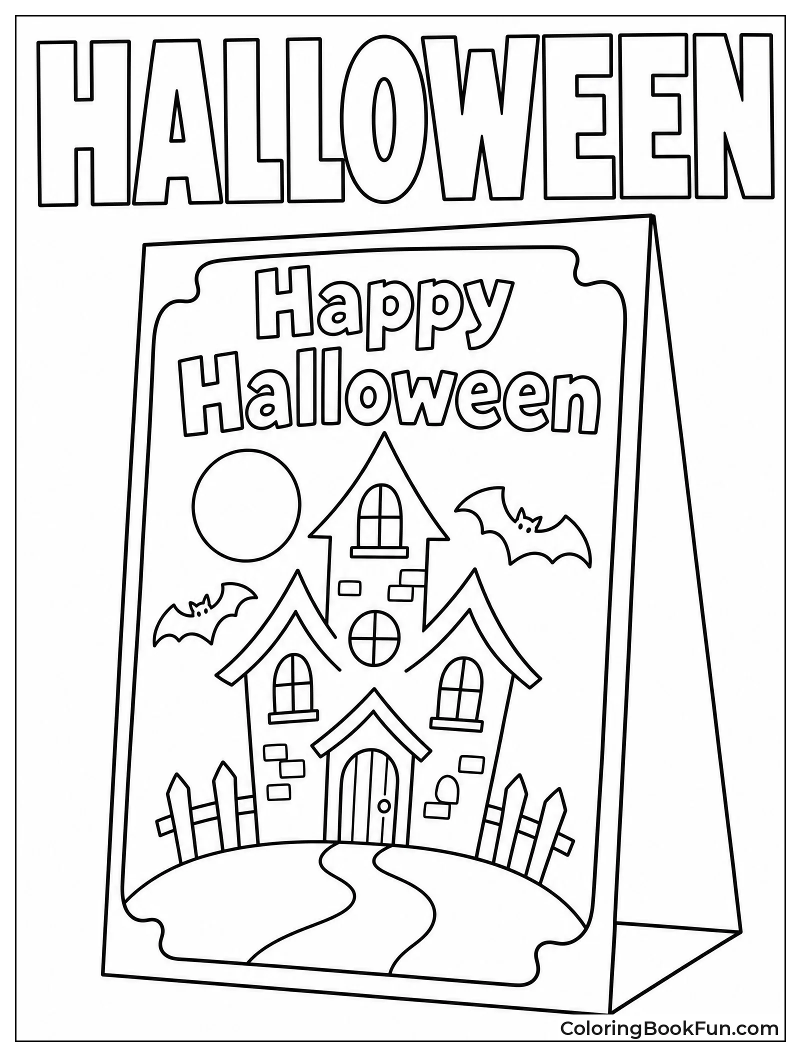 Spooky Halloween Greeting Card