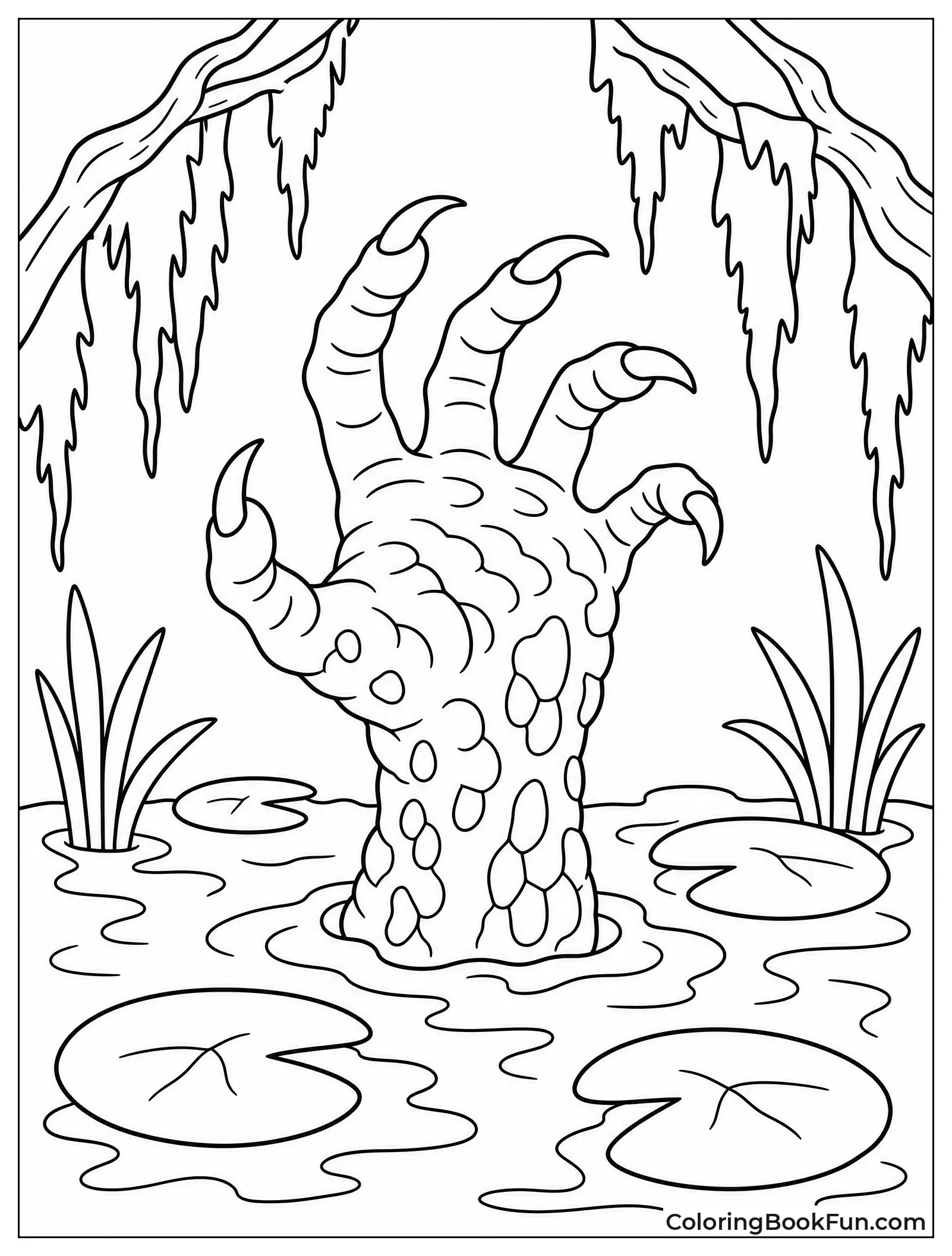 Creature Hand in Swamp