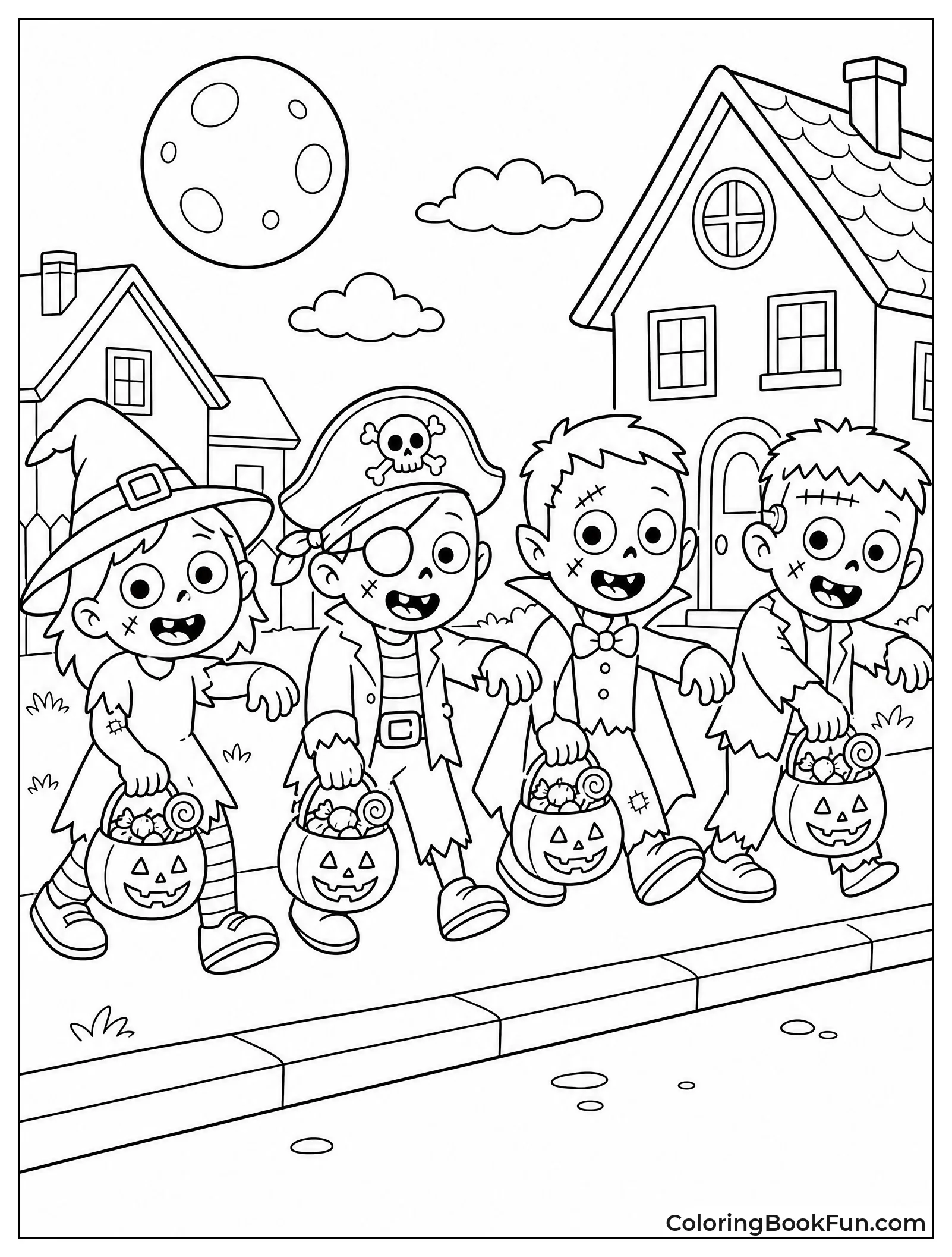 Zombies Marching in Parade