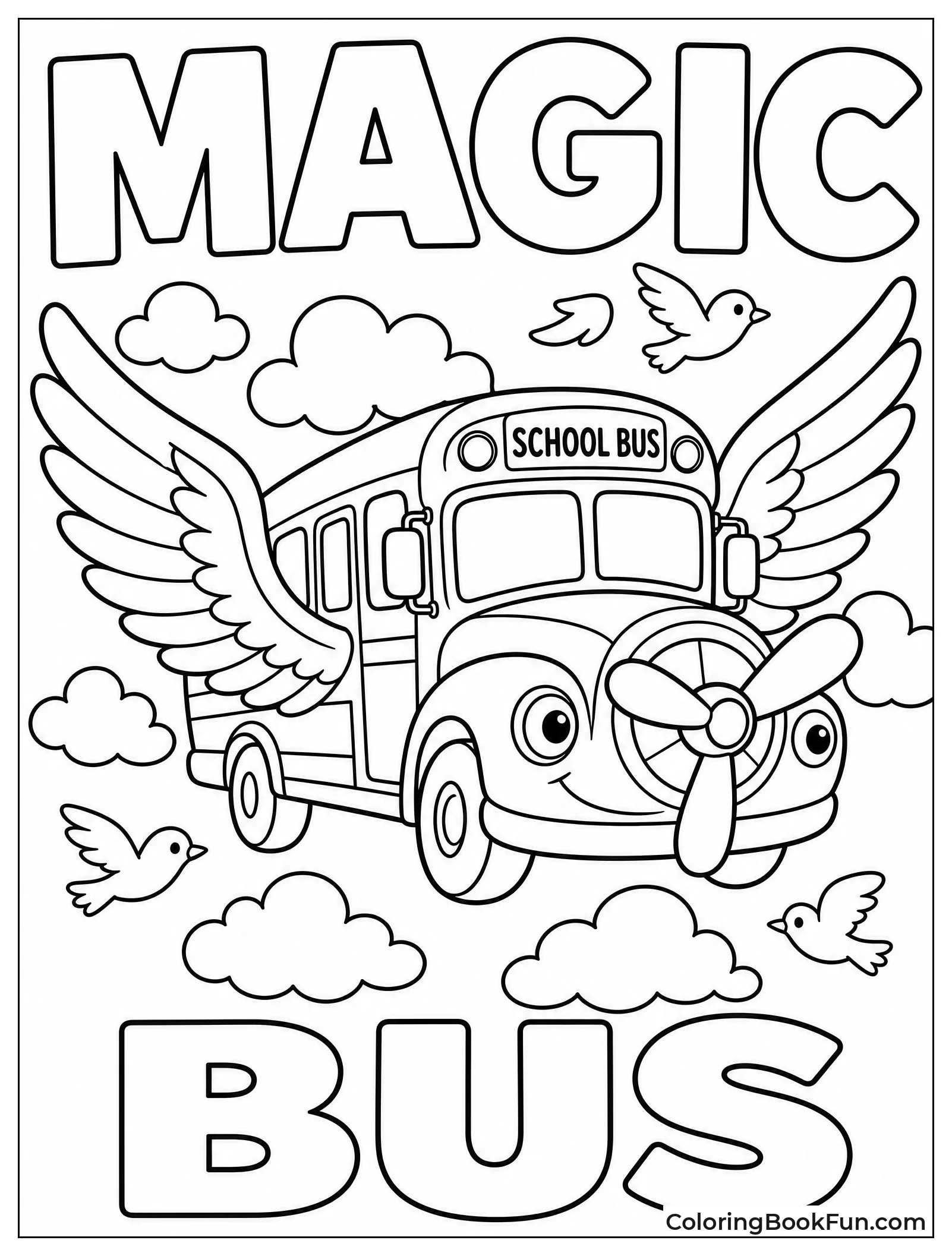 Bus Flies with Big Wings