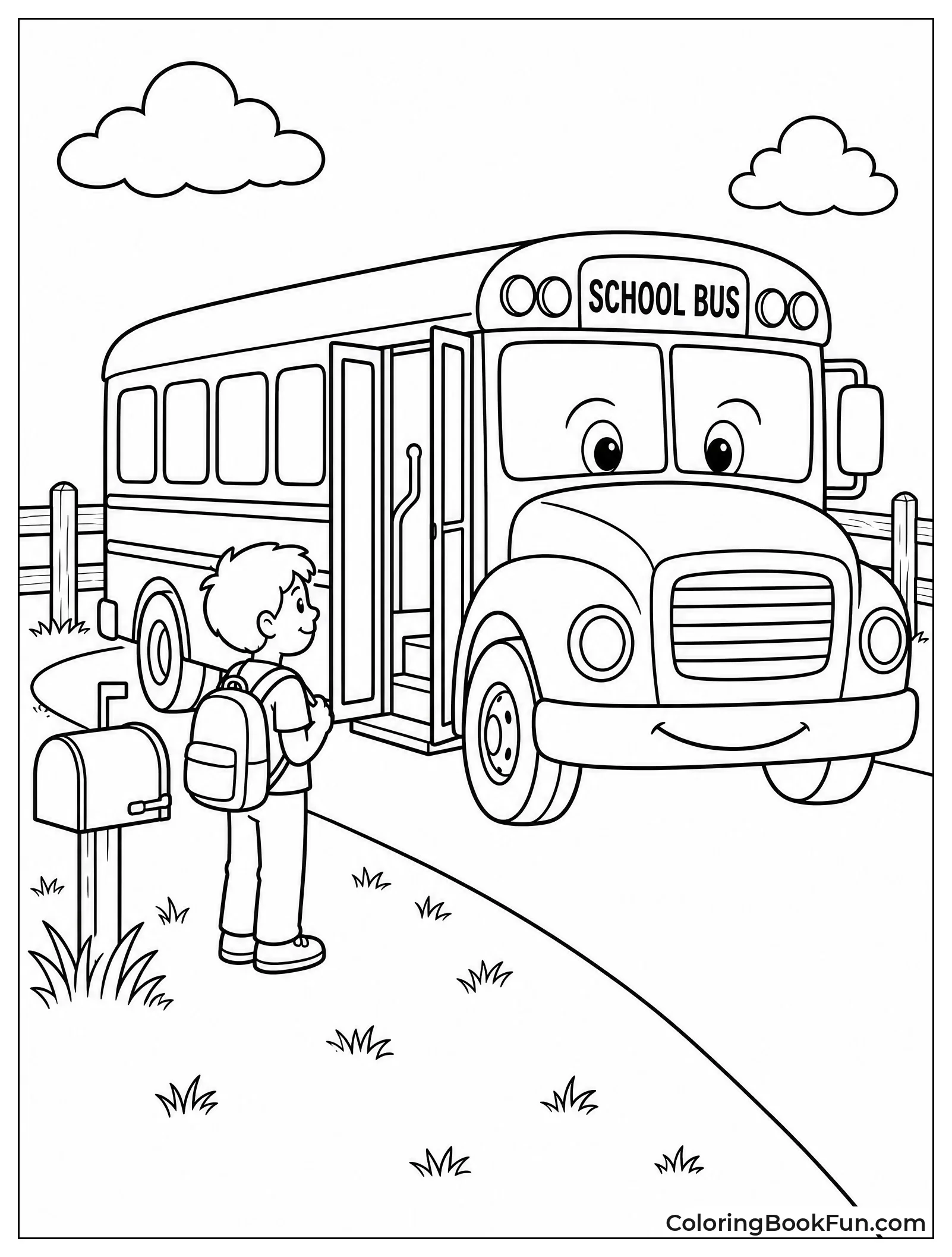 Bus Stops Near Country Mailbox