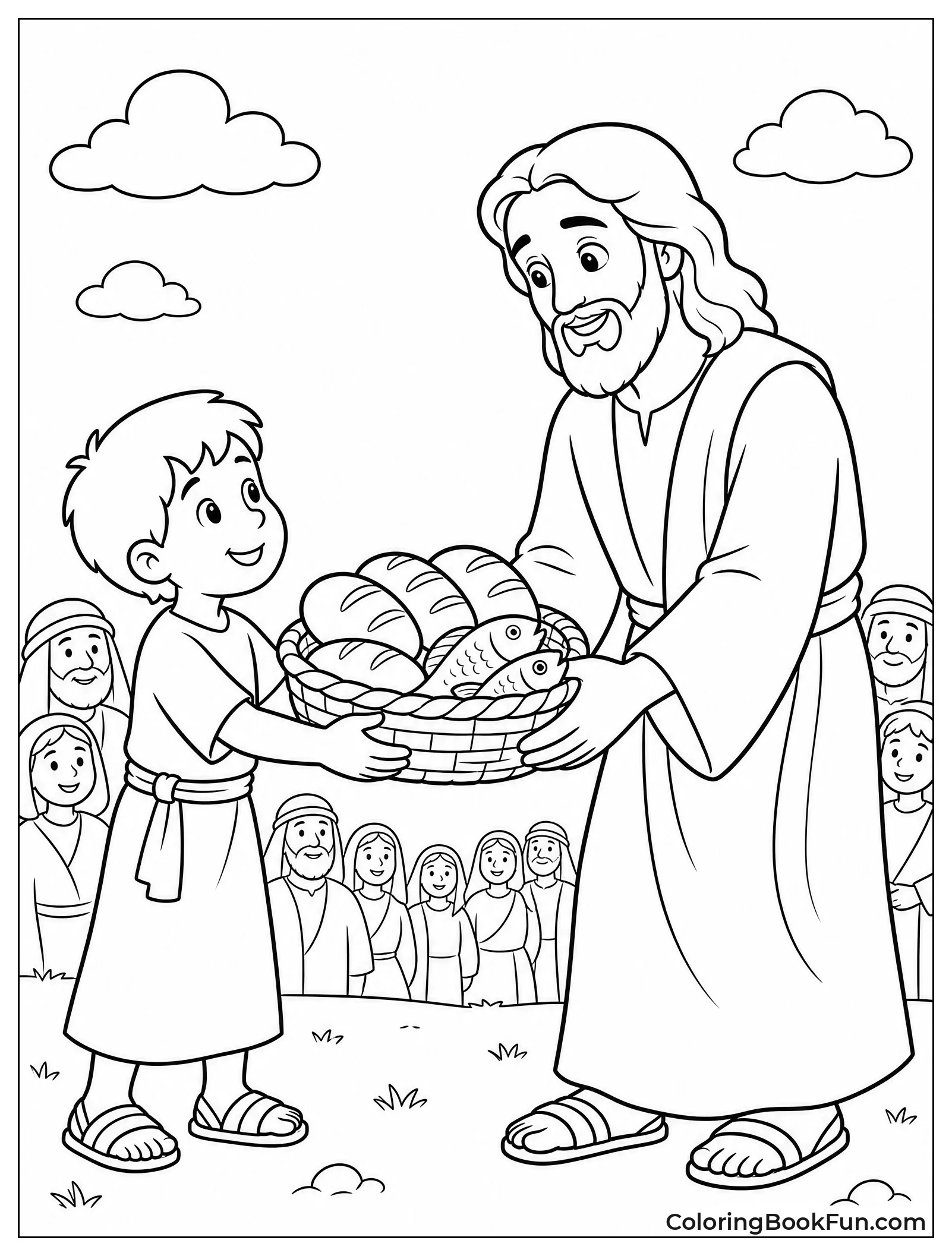 Boy Offering Loaves and Fish