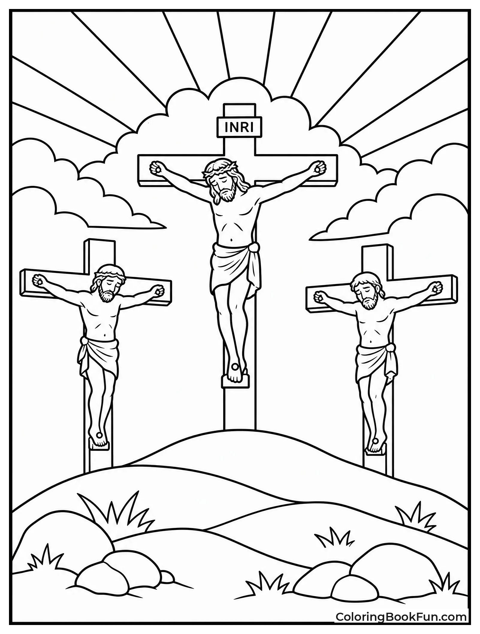 Three Crosses on Calvary Hill